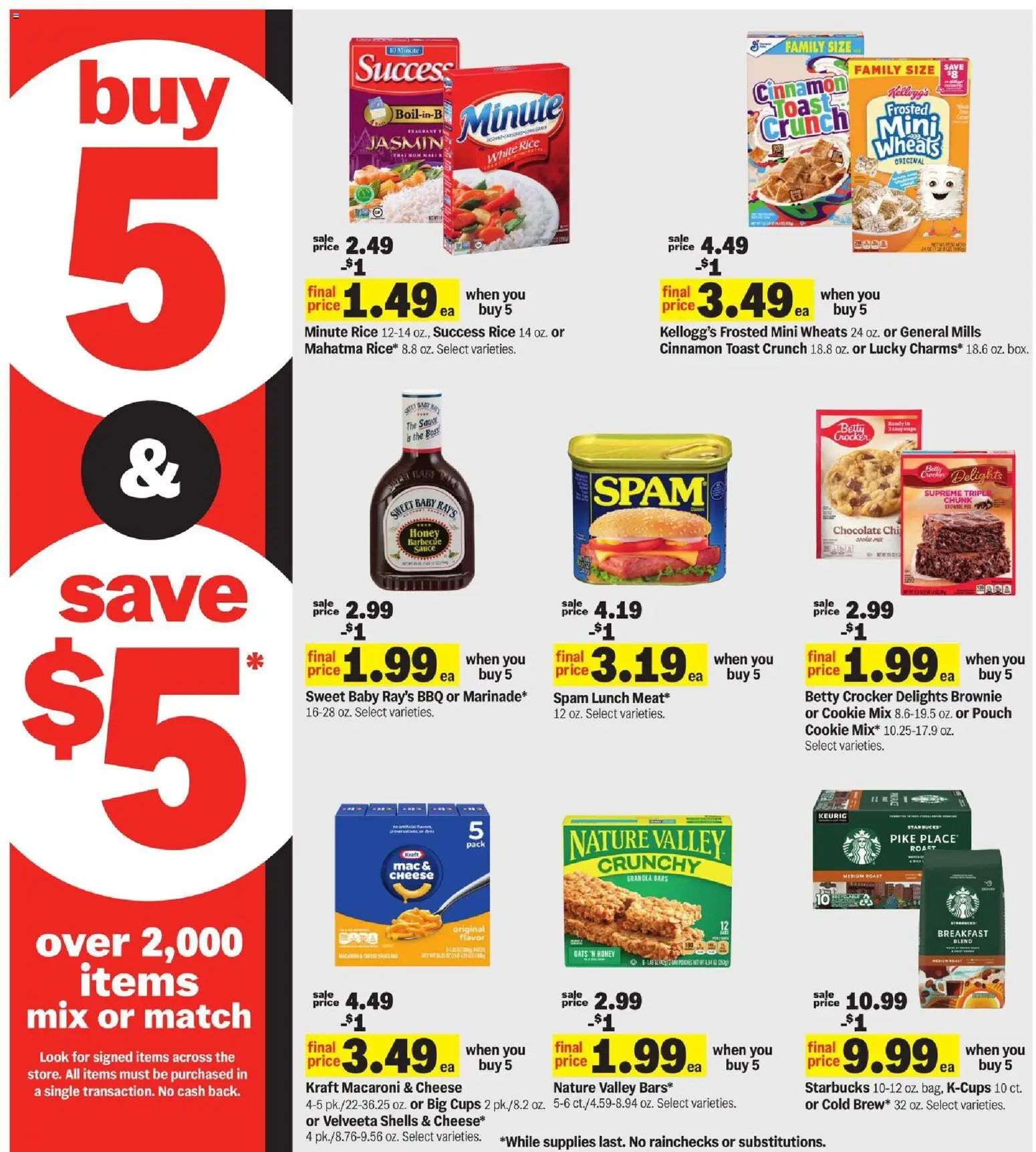 Meijer Weekly Ad - MI - valid from 25.03.2026 | Page: 8 | Products: Cheese, Chocolate, Rice, Sauce