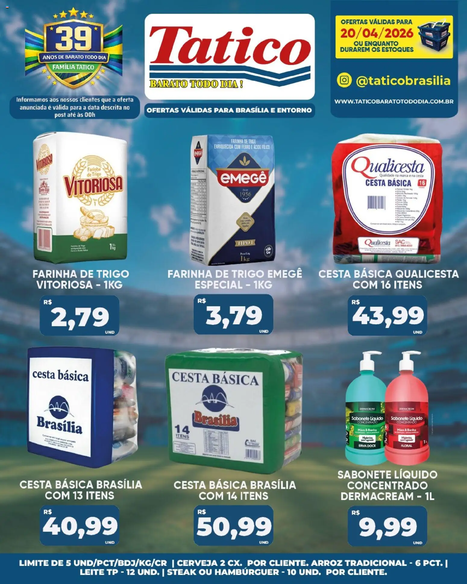Tatico Folheto - válido de 20.04.2026 | Página: 15 | Produtos: Ferro, Farinha de trigo, Cesta, Arroz