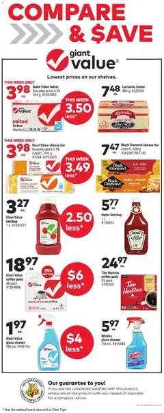 Preview of Giant Tiger Weekly Flyer from shop Giant Tiger valid from 25.12.2025 | Page: 6 | Products: Ketchup, Butter, Cheese, Coffee