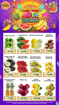 Bretas - Ofertas Bloquinho das Frutas - Pré-Visualização do folheto da loja Bretas, válido de 02.02.2026
