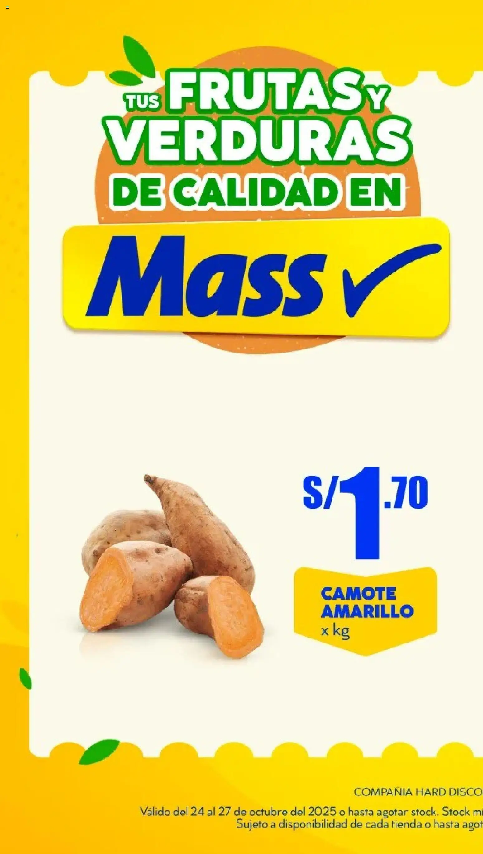 Catálogo Mass válido desde 24.10.2025 | Página: 1 | Productos: Disco