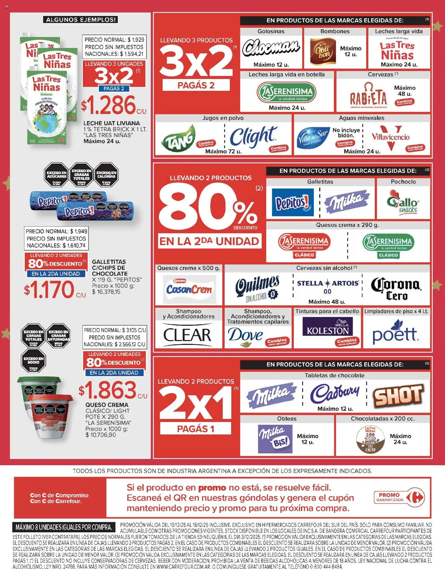 Carrefour ofertas │ válido desde el 10.12.2025 | Página: 4 | Productos: Sobre, Bombones, Polvo, Shampoo