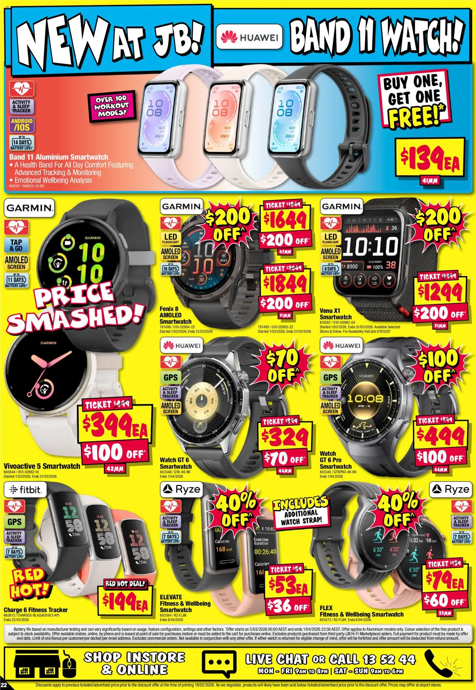 JB Hi-Fi catalogue - valid from 05.03.2026 | Page: 22 | Products: Phone, Watch, Screen, Smartwatch