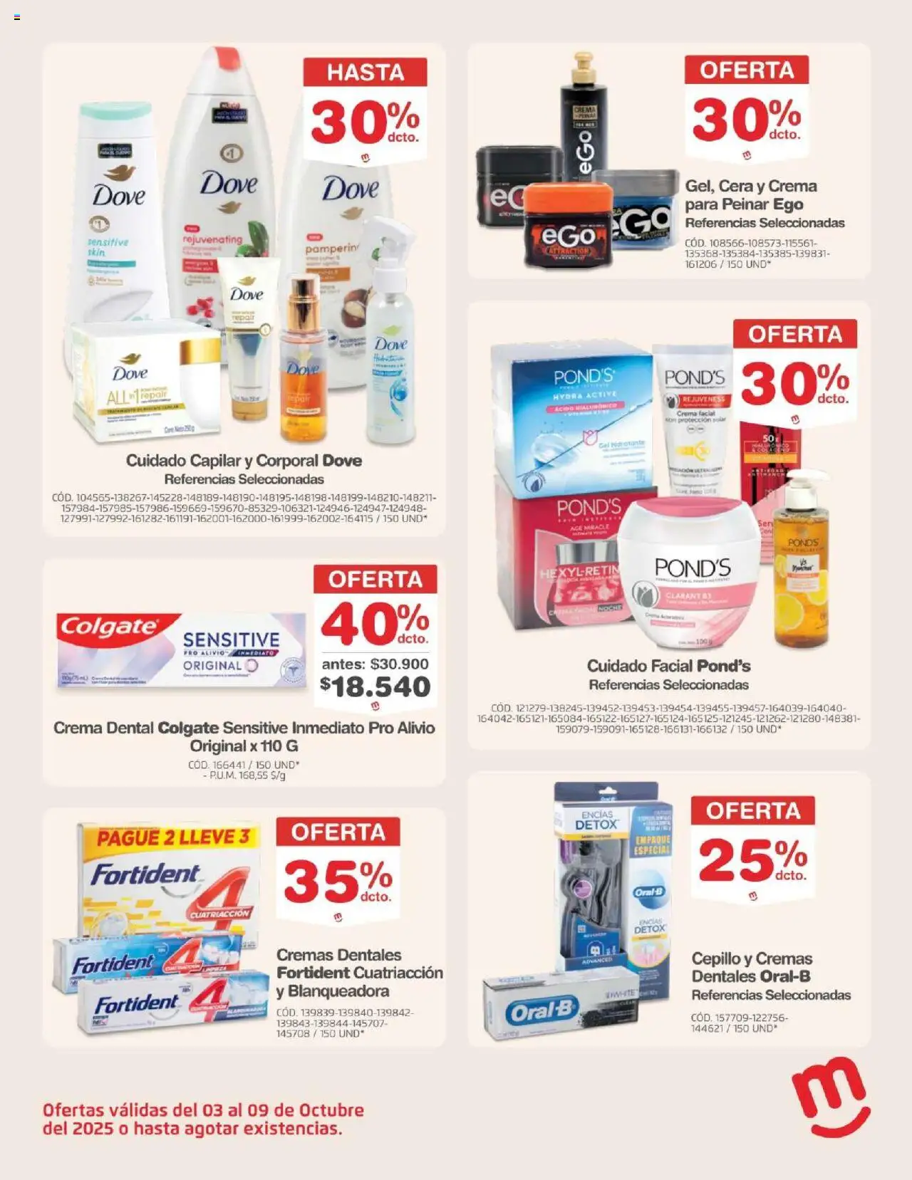 Makro revista - valida desde el 03.10.2025 | Página: 20 | Productos: Crema, Cera, Cepillo, Crema dental