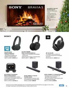 Preview of London Drugs - Specialty Christmas Catalogue from shop London Drugs valid from 12.11.2025 | Page: 37 | Products: Tv, Headphones, Battery