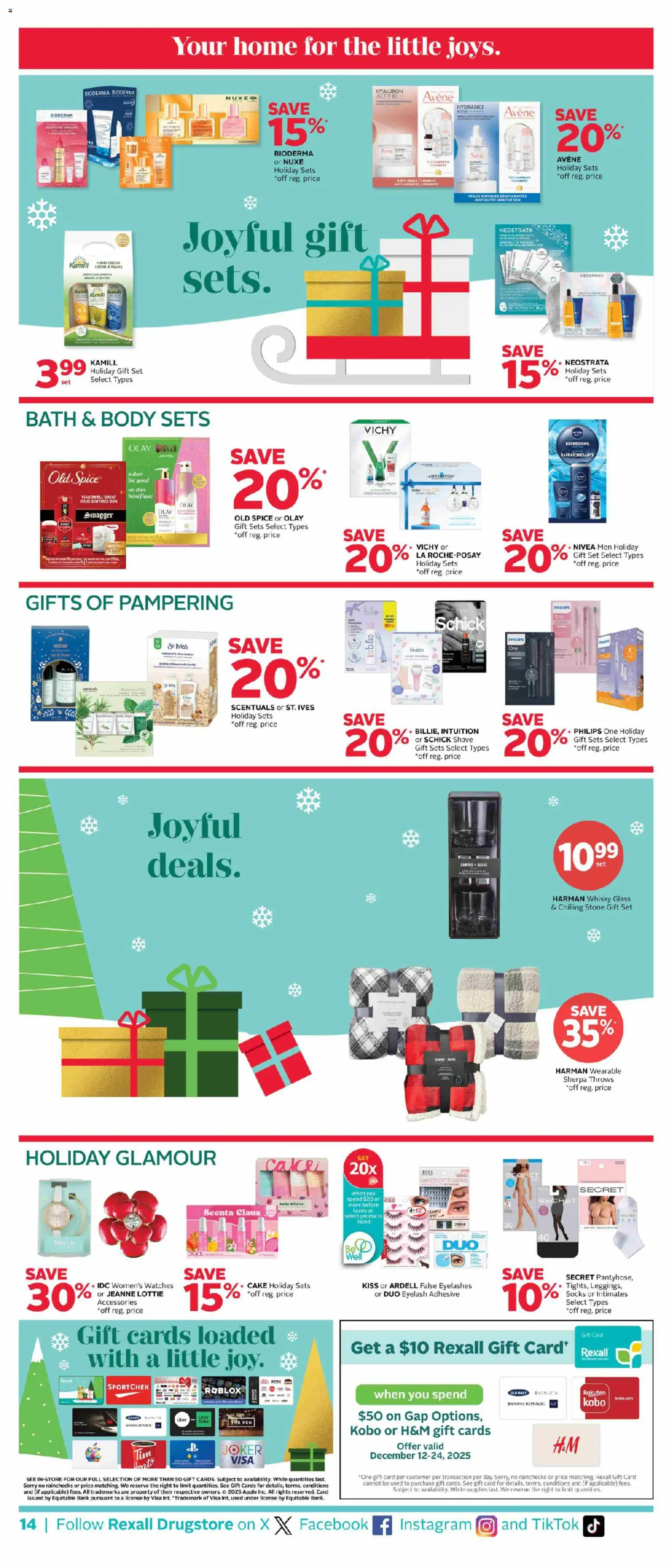 Rexall flyer valid from 19.12.2025 | Page: 19 | Products: Cream, Watch, Hand cream, Socks