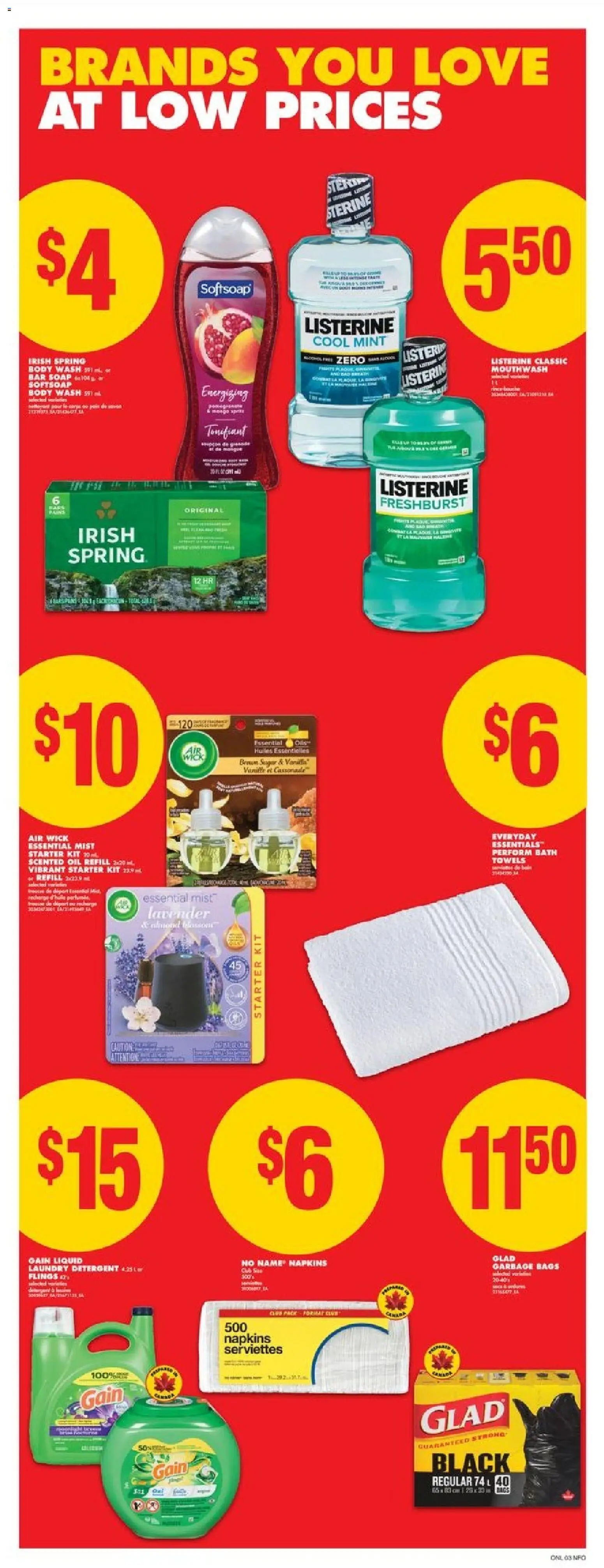 No Frills flyer valid from 19.02.2026 | Page: 11 | Products: Mouthwash, Detergent, Bath, Oil
