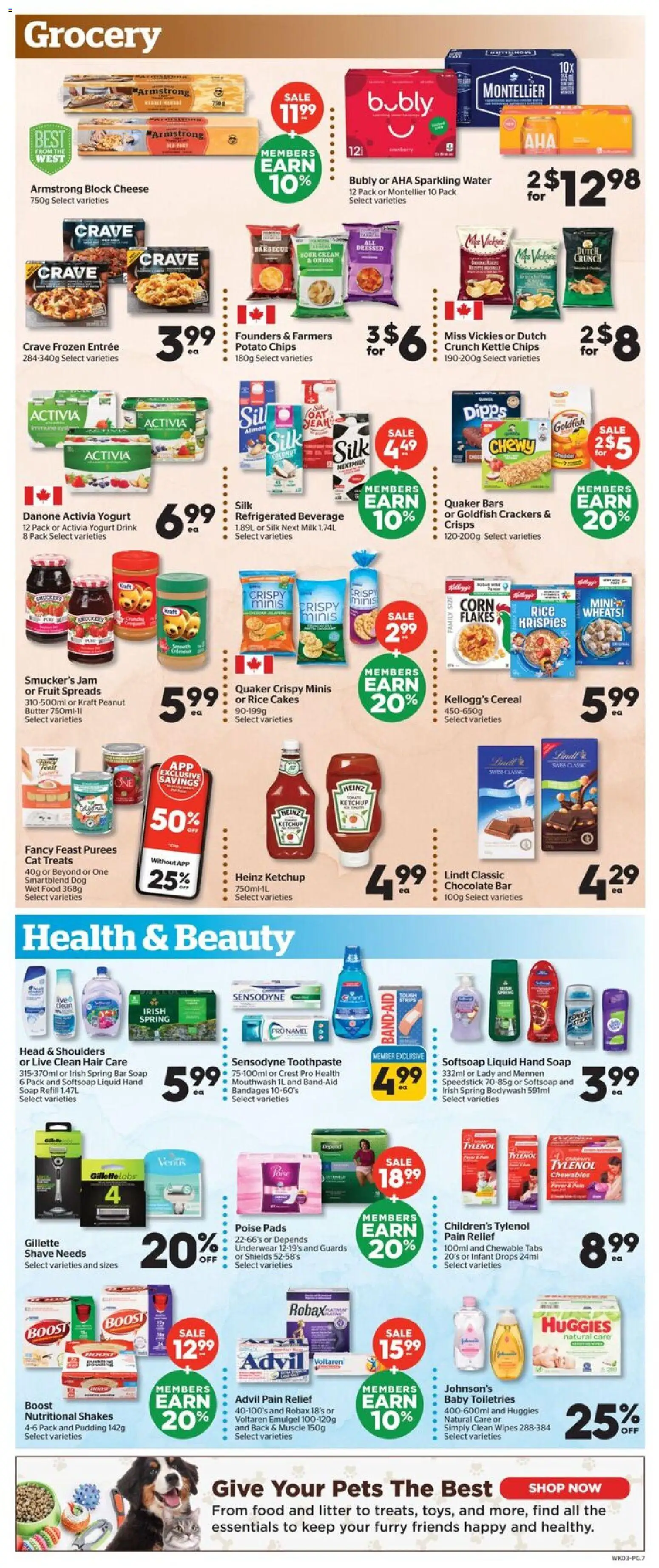 Calgary Co-op flyer valid from 20.11.2025 | Page: 7 | Products: Ketchup, Soap, Toothpaste, Milk
