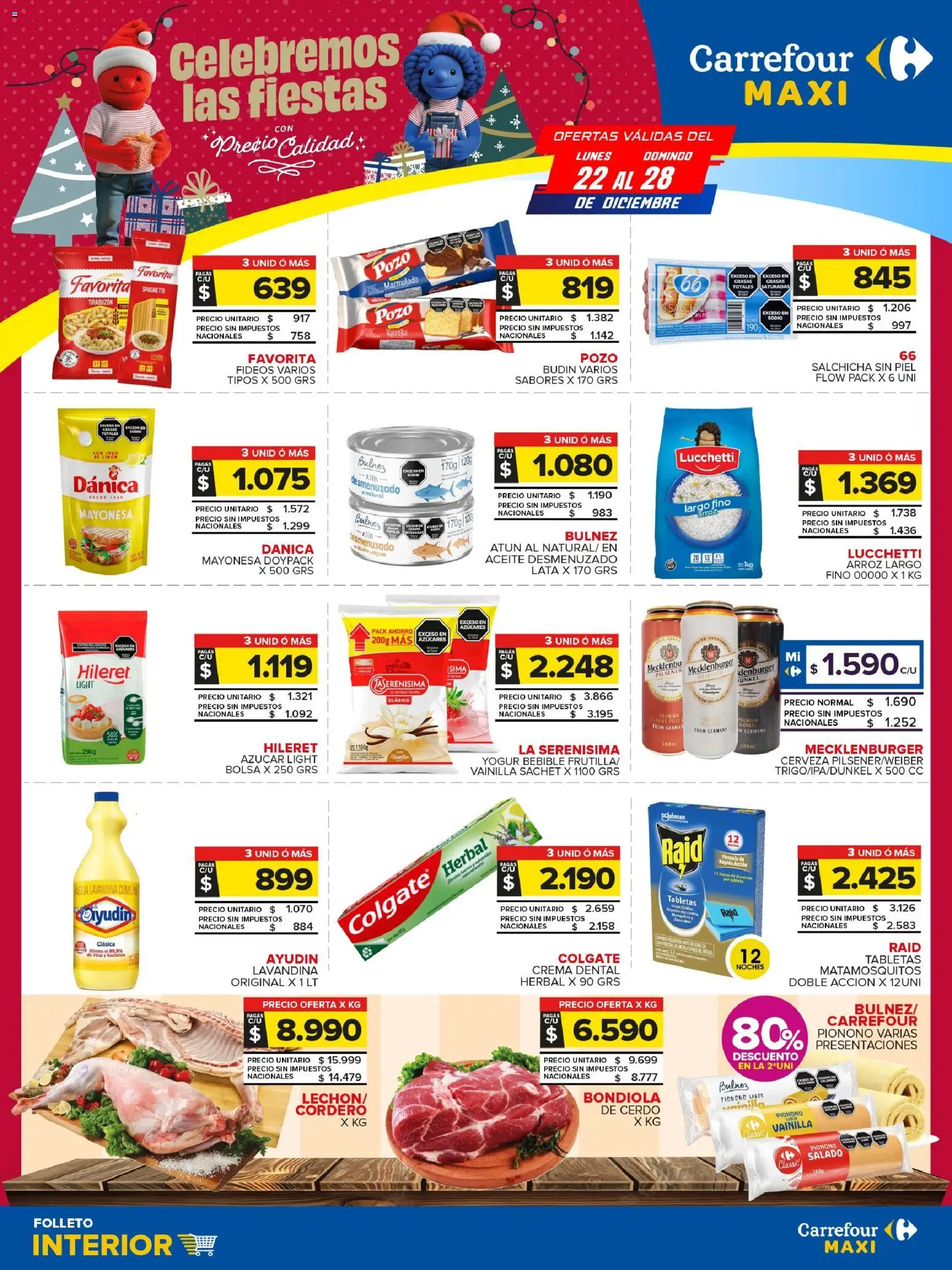 Carrefour Maxi catálogo │ válido desde el 22.12.2025 | Página: 1 | Productos: Mayonesa, Yogur, Arroz, Crema