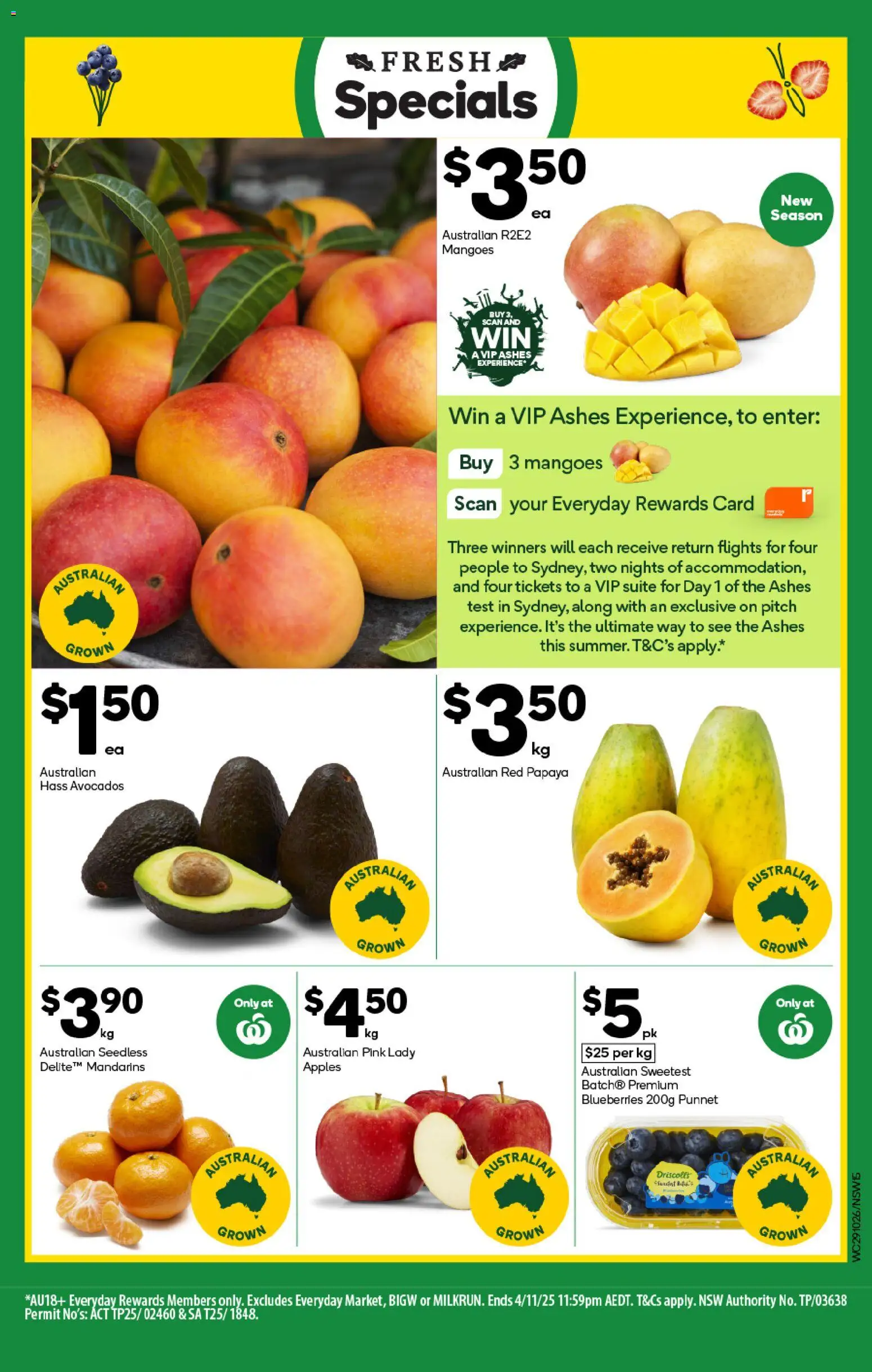 Woolworths catalogue - valid from 29.10.2025 | Page: 15 | Products: Suite, Apples, Mandarins, Blueberries