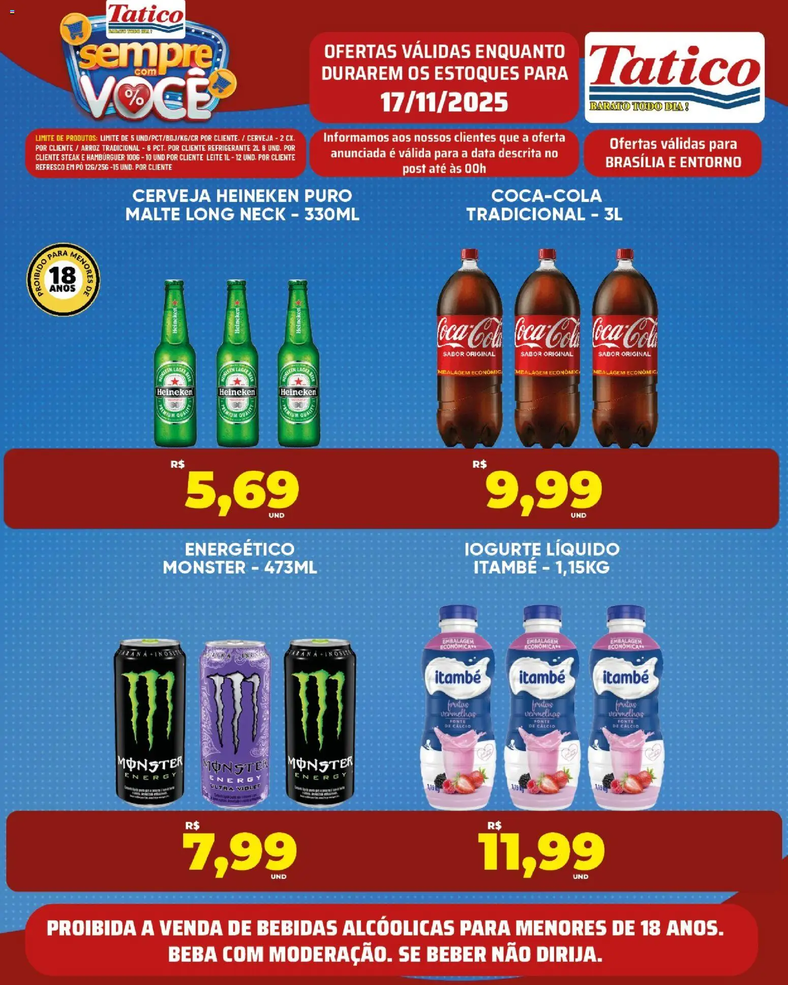 Tatico Folheto - válido de 17.11.2025 | Página: 13 | Produtos: Pó, Cerveja, Heineken, Refrigerante