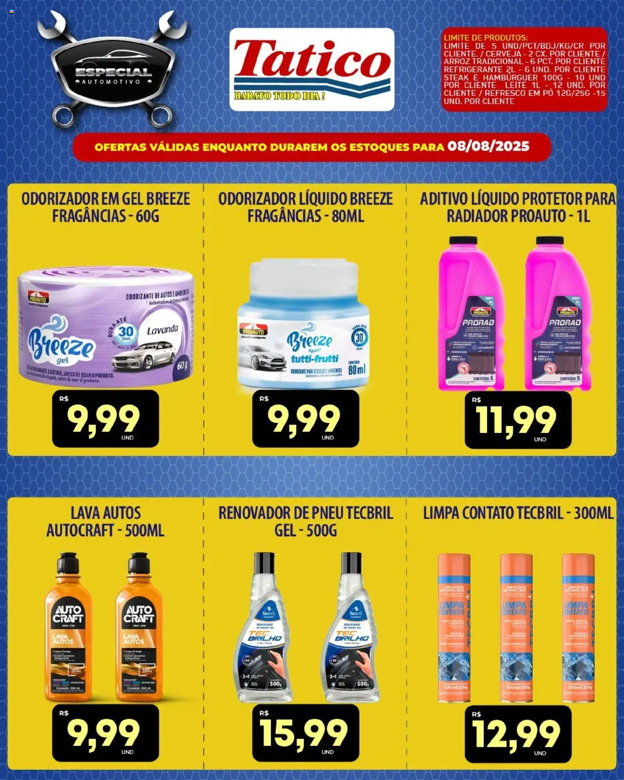 Tatico Folheto - válido de 08.08.2025 | Página: 14 | Produtos: Pó, Radiador, Hambúrguer, Refrigerante