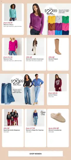 Preview of JCPenney weekly ads valid from 14.10.2025 | Page: 2 | Products: Pajamas, Boots, Game