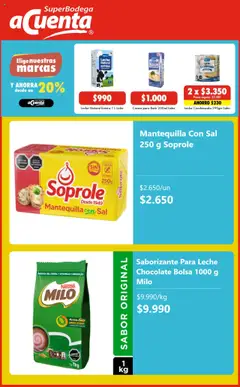 Super Bodega aCuenta ofertas  │ válido desde el 12.08.2025 | Página: 3 | Productos: Bolsa, Leche, Chocolate, Crema
