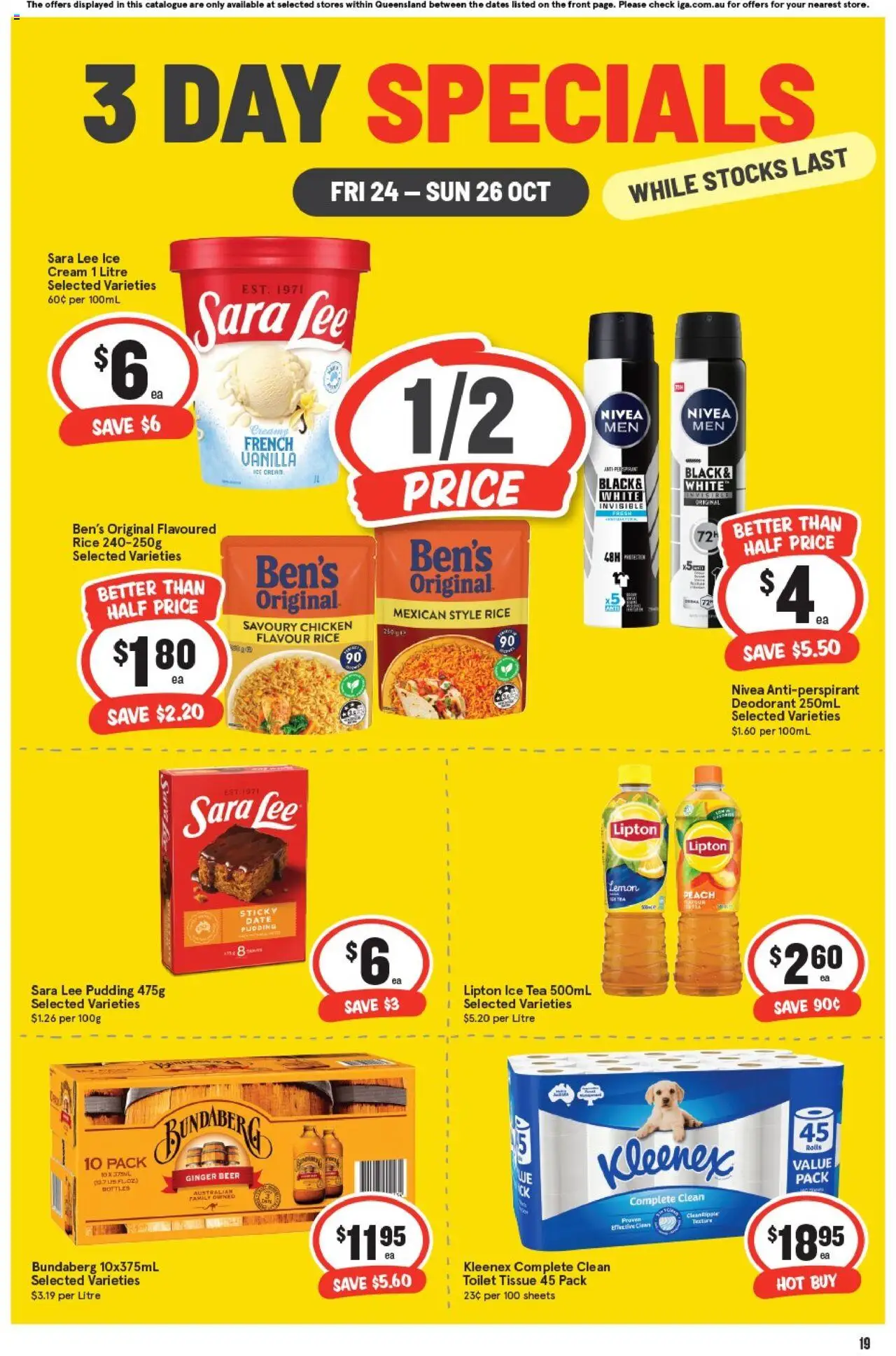 IGA catalogue - valid from 24.10.2025 | Page: 4 | Products: Chicken, Tea, Deodorant, Cream