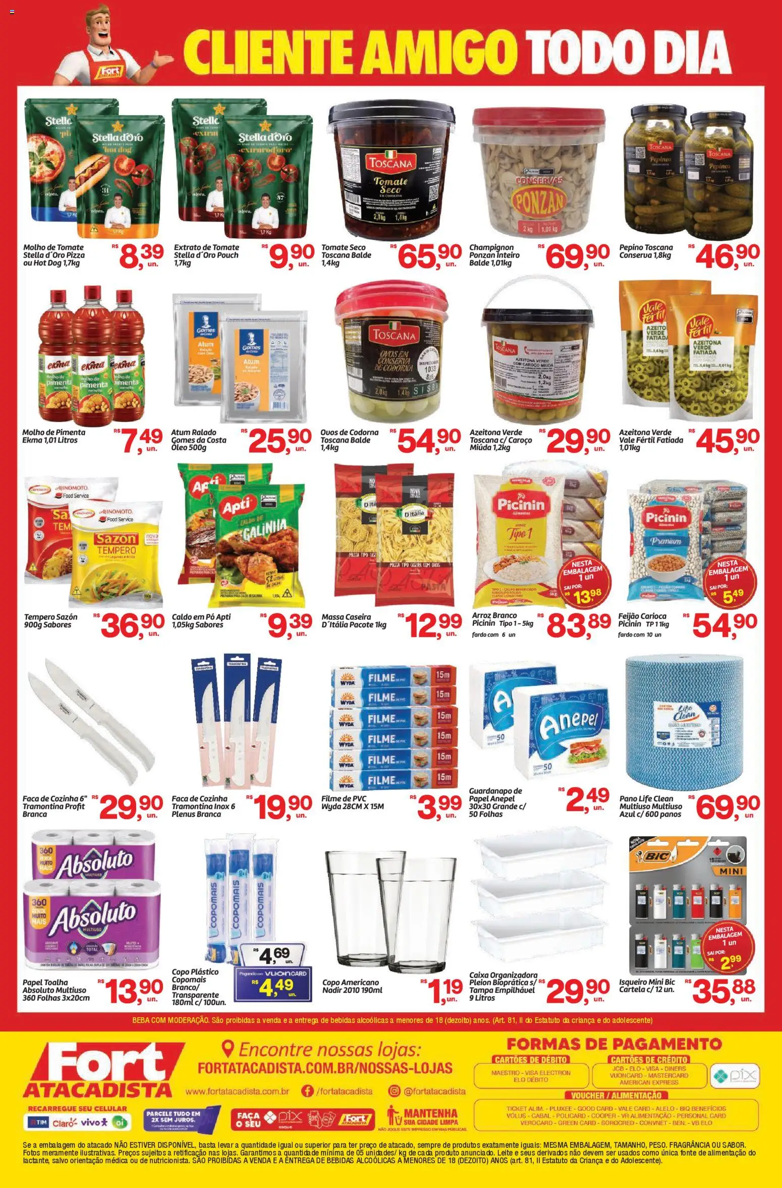 Fort Atacadista Folheto - válido de 27.10.2025 | Página: 2 | Produtos: Caixa, Óleo, Pizza, Guardanapo