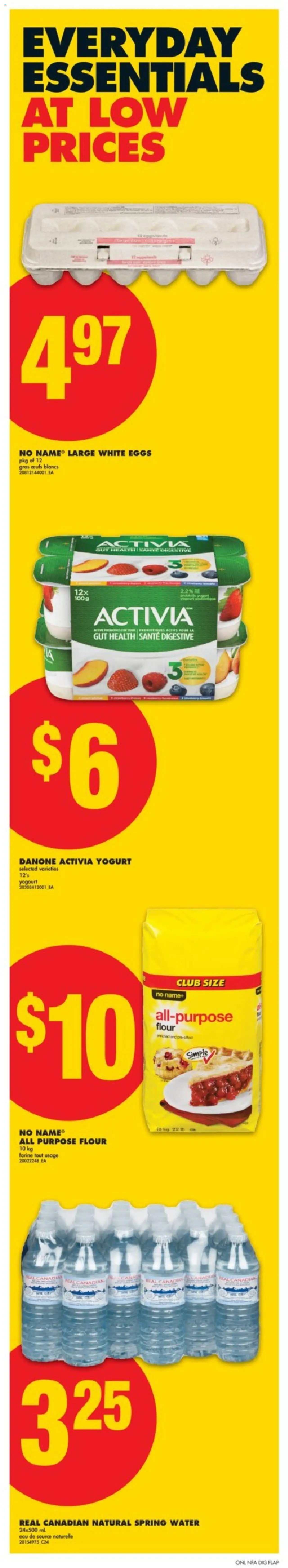 No Frills flyer valid from 14.08.2025 | Page: 8 | Products: Yogurt, Eggs