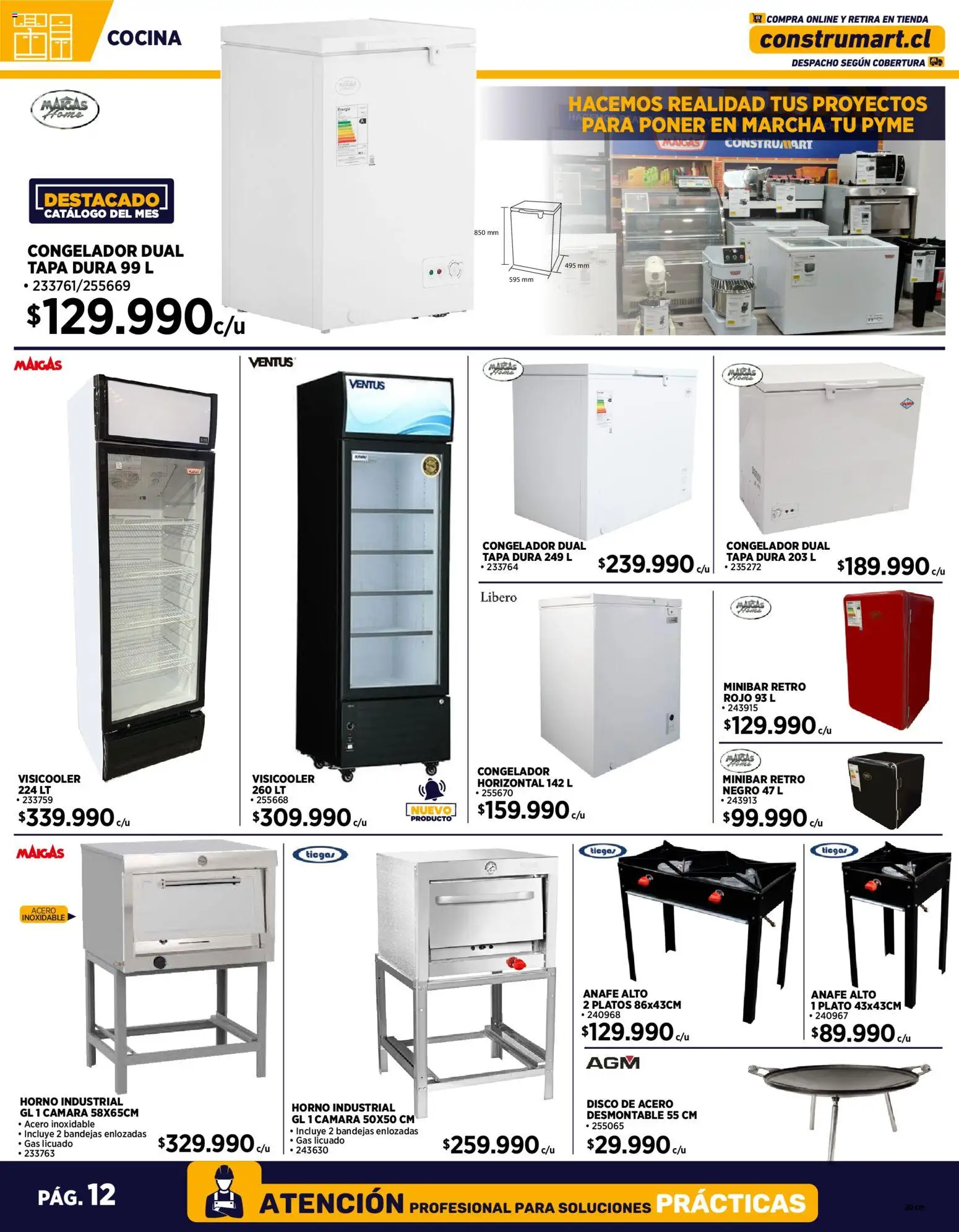 Construmart ofertas  │ válido desde el 01.11.2025 | Página: 12 | Productos: Maza, Disco, Horno, Anafe