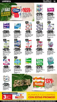 Vista previa Yaguar - Parque Avellaneda válido desde el 03.11.2025 | Página: 14 | Productos: Papel higiénico, Pañuelo, Cocina, Té