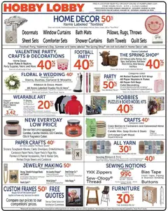 Preview of Hobby Lobby weekly ads valid from 18.01.2026