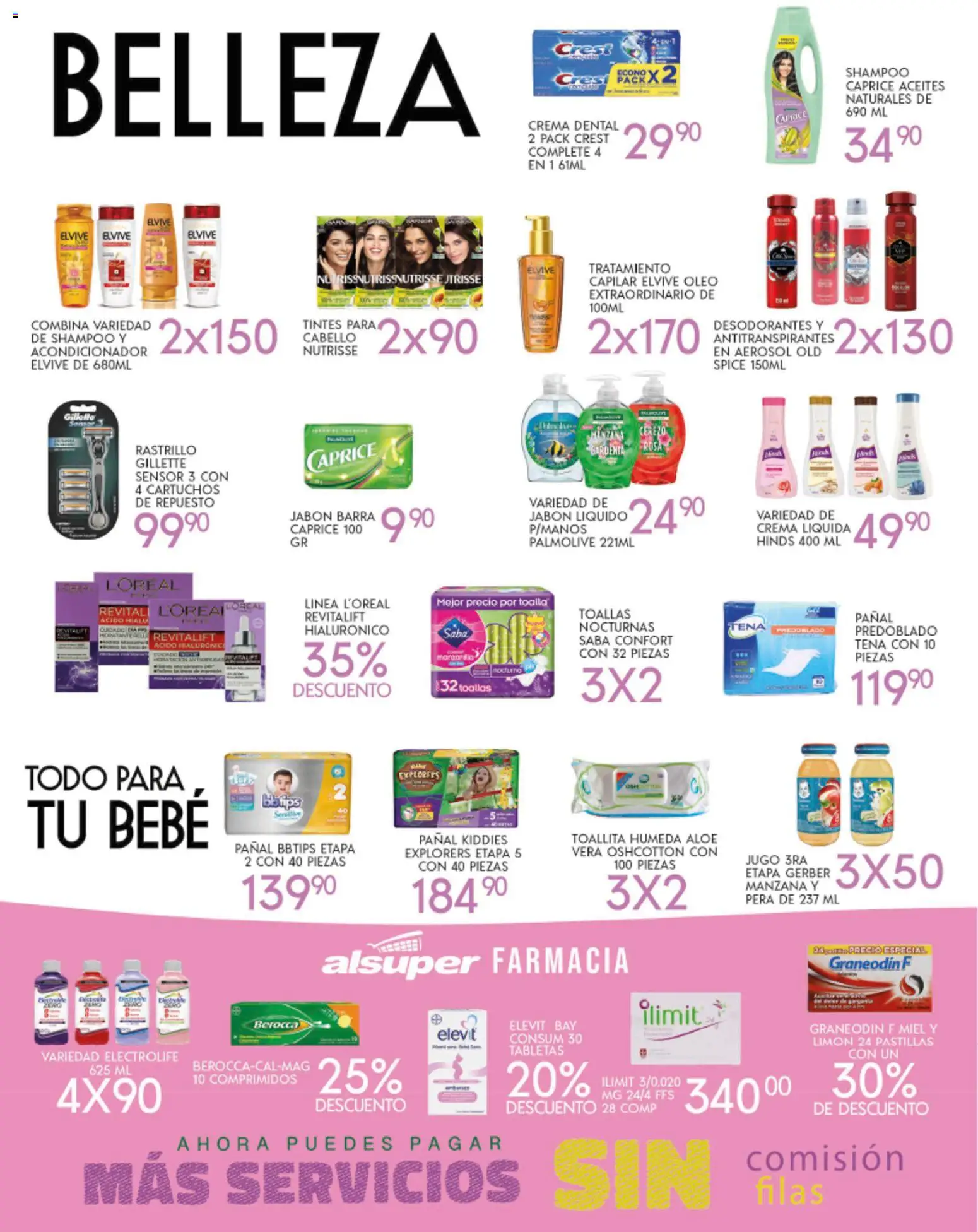 Nuevas ofertas de Alsuper válidas en toda la República Mexicana desde el 18.11.2025. ¡Encuentra las mejores ofertas en Alsuper folleto Saltillo! | Página: 4 | Productos: Rastrillo, Limón, Barra, Toallas