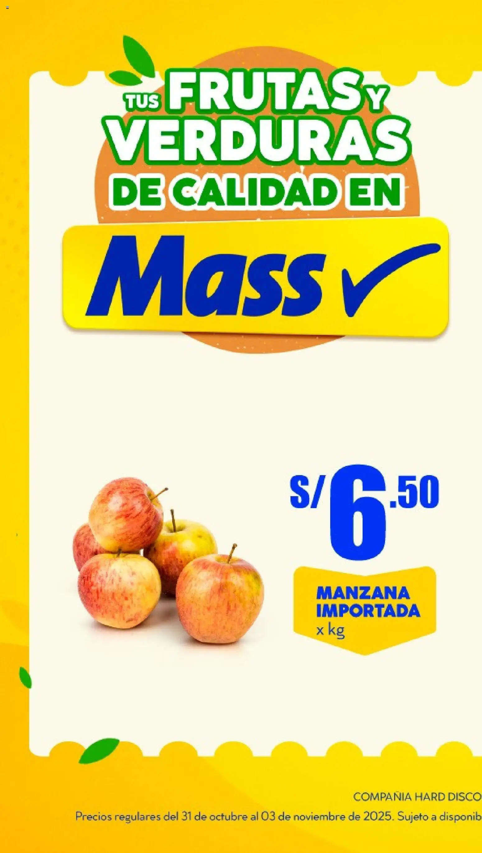 Catálogo Mass válido desde 31.10.2025 | Página: 1 | Productos: Disco