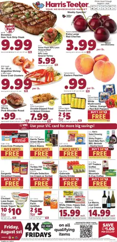 Preview of Harris Teeter weekly ads valid from 30.07.2025