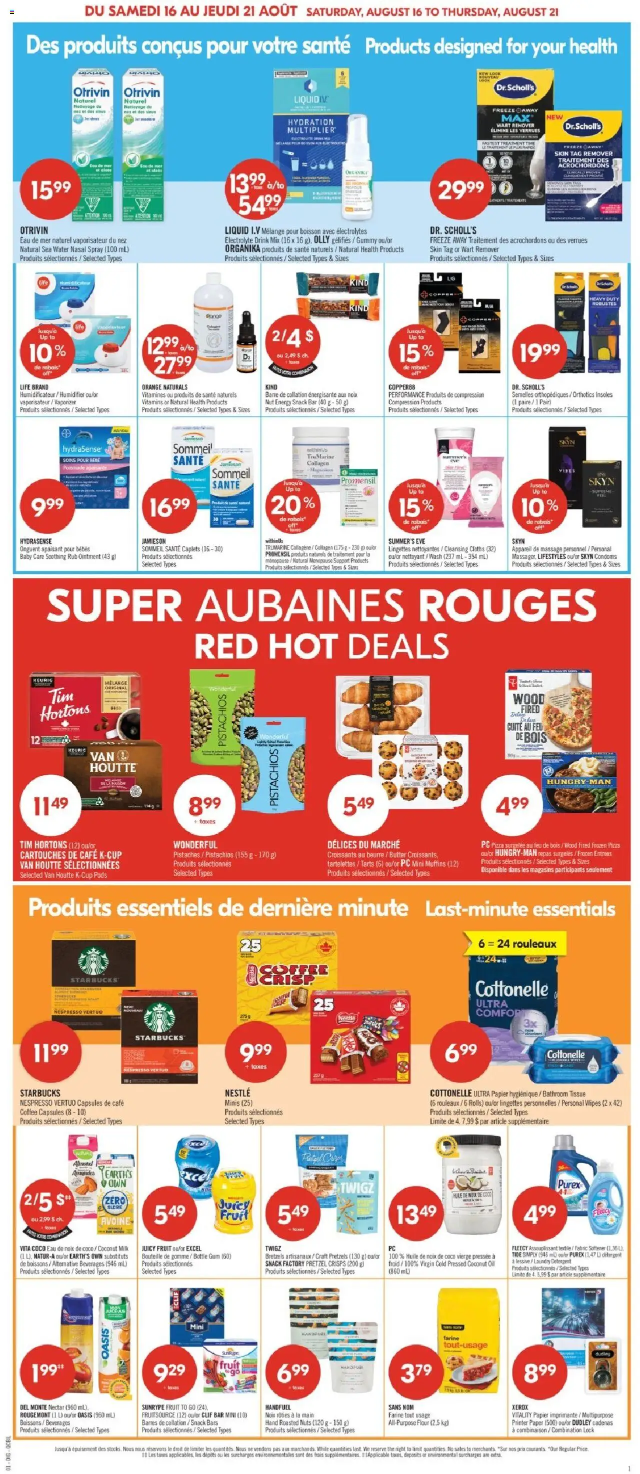 Pharmaprix flyer valid from 16.08.2025 | Page: 17 | Products: Nuts, Printer, Milk, Chocolate