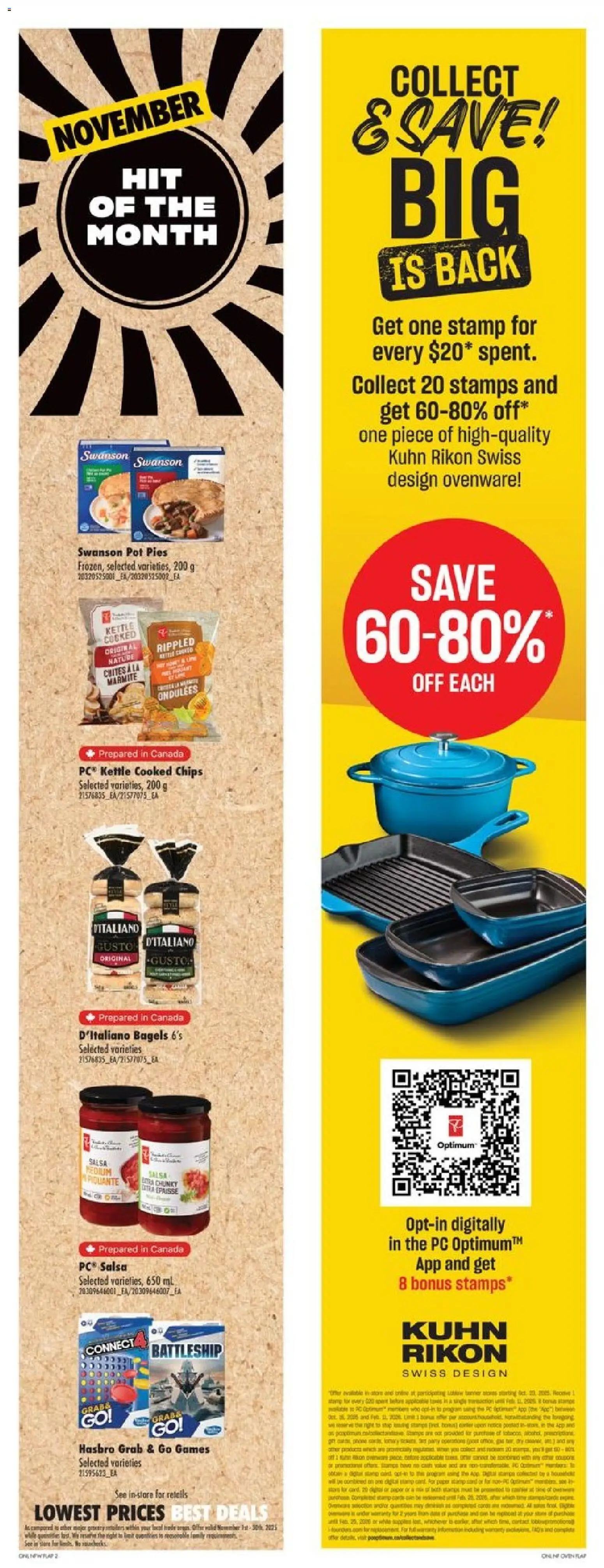No Frills flyer valid from 20.11.2025 | Page: 11 | Products: Chips, PC, Game, Kettle