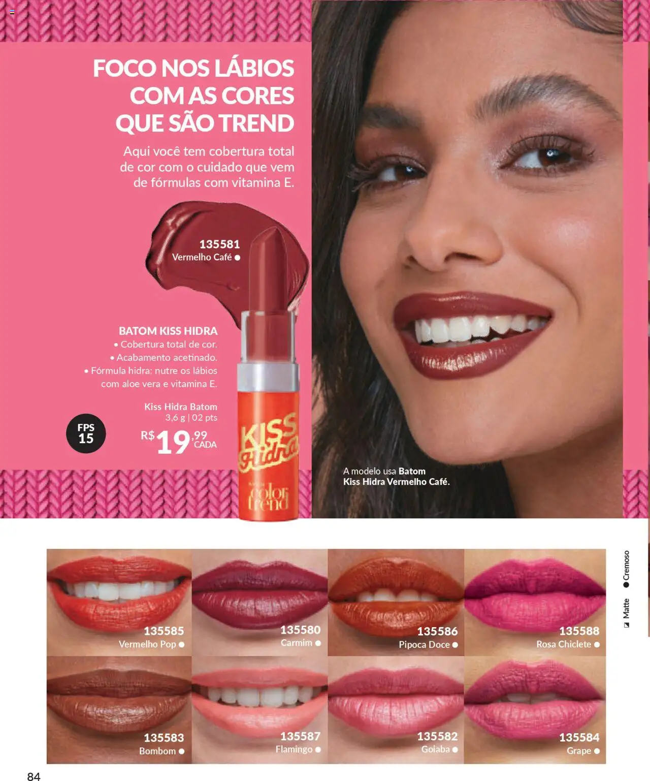 Avon Folheto - válido de 16.06.2025 | Página: 84 | Produtos: Café, Bombom, Chiclete, Pipoca