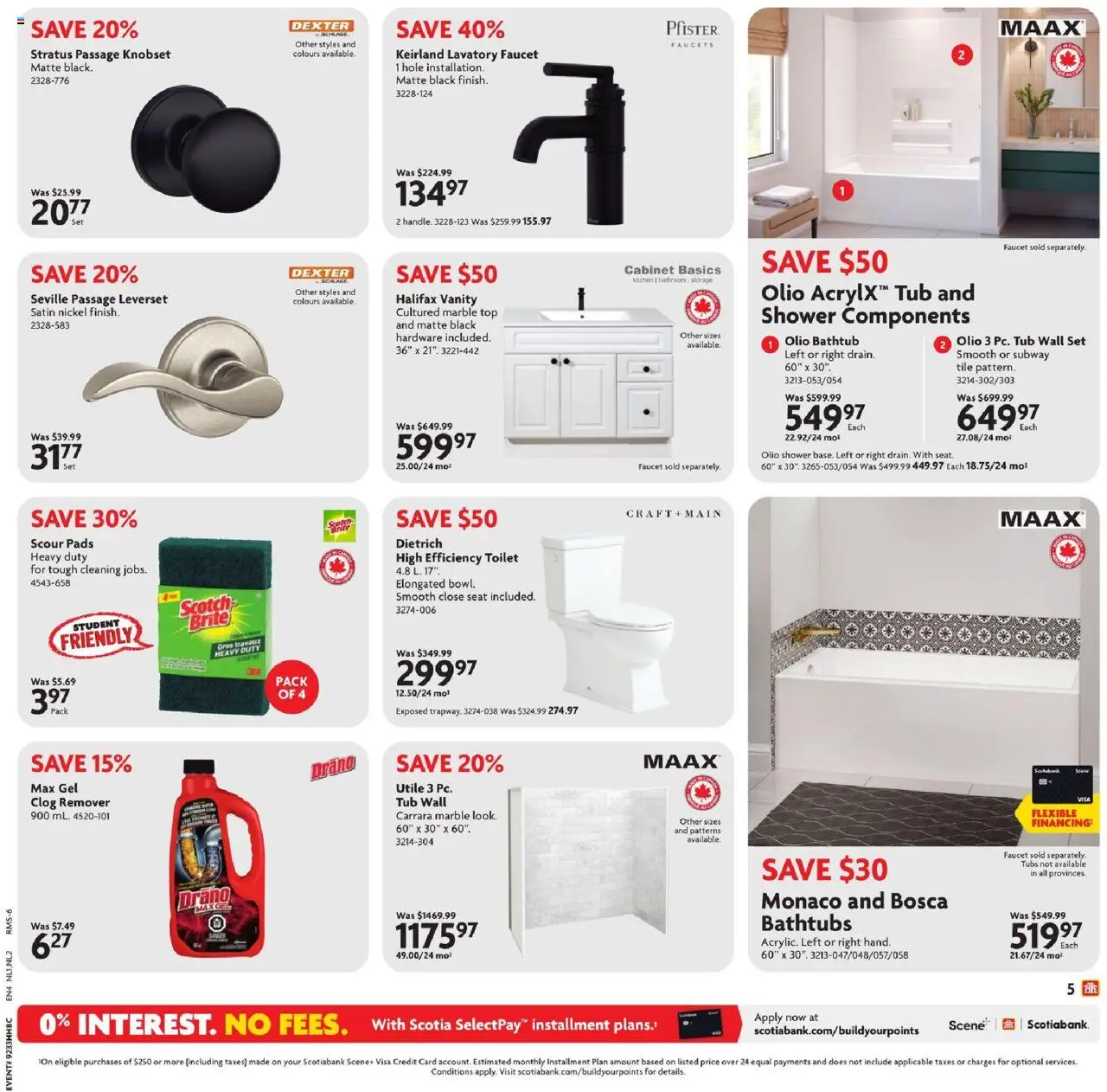 Home Hardware flyer valid from 14.08.2025 | Page: 10 | Products: Cabinet, Shower