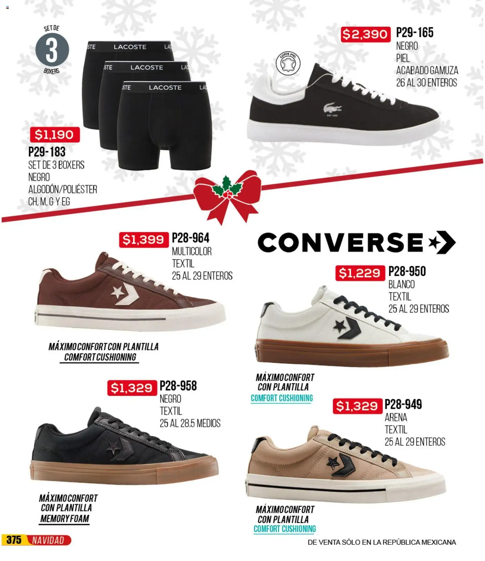 Nuevas ofertas de Cklass válidas en toda la República Mexicana desde el 30.11.2025. ¡Encuentra las mejores ofertas en Cklass catálogo Rebajas Navideñas Ropa! | Página: 633 | Productos: Boxers, Gamuza