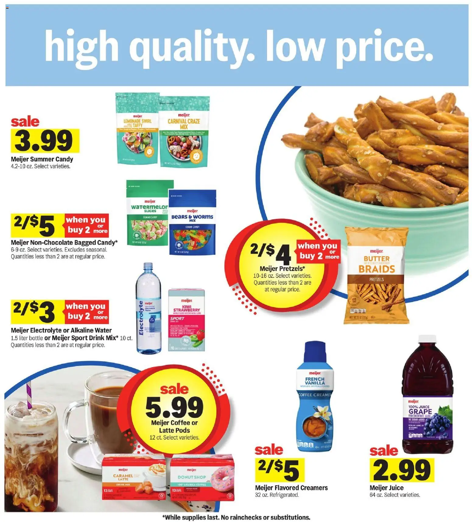 Meijer Weekly Ad - MI - valid from 29.04.2026 | Page: 23 | Products: Coffee, Juice, Water, Watermelon
