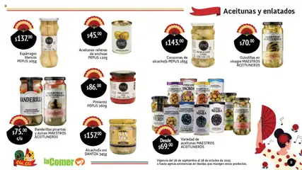 Vista previa de La Comer folleto Olá, Olé, nuevo folleto de la tienda, válido en México a partir del 26.09.2025 | Página: 8 | Productos: Vinagre, Aceitunas, Pimiento, Dulces