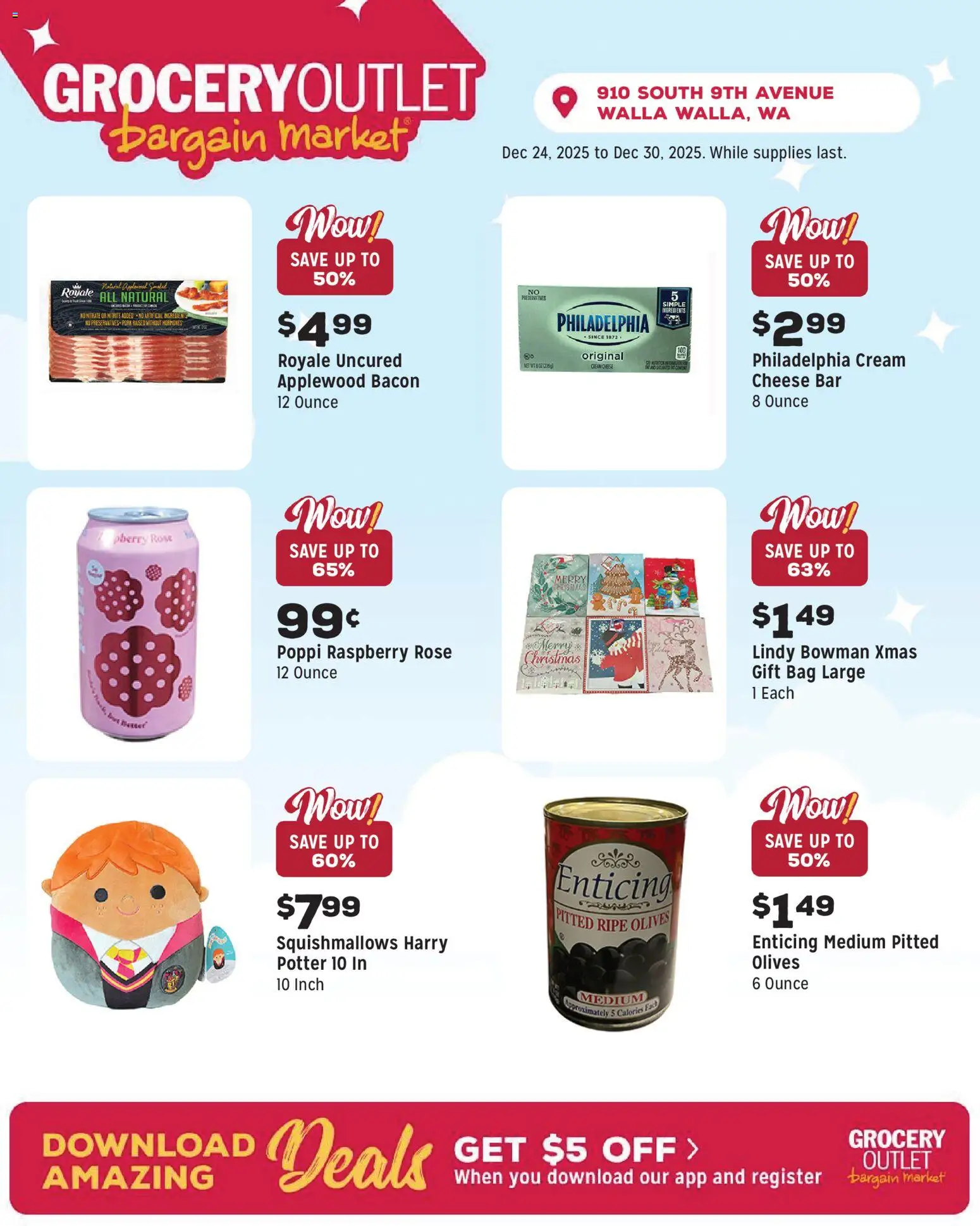 Grocery Outlet Weekly Ad - WA - valid from 24.12.2025 | Page: 9 | Products: Cheese, Pork, Cream, Raspberry
