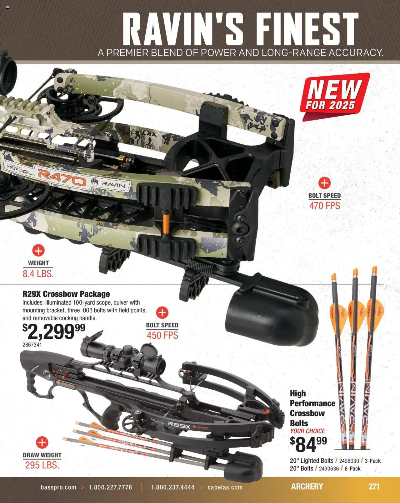 Cabela's Hunting Master 25 - valid from 11.08.2025 | Page: 271 | Products: Bolts, Crossbow, Archery, Weight