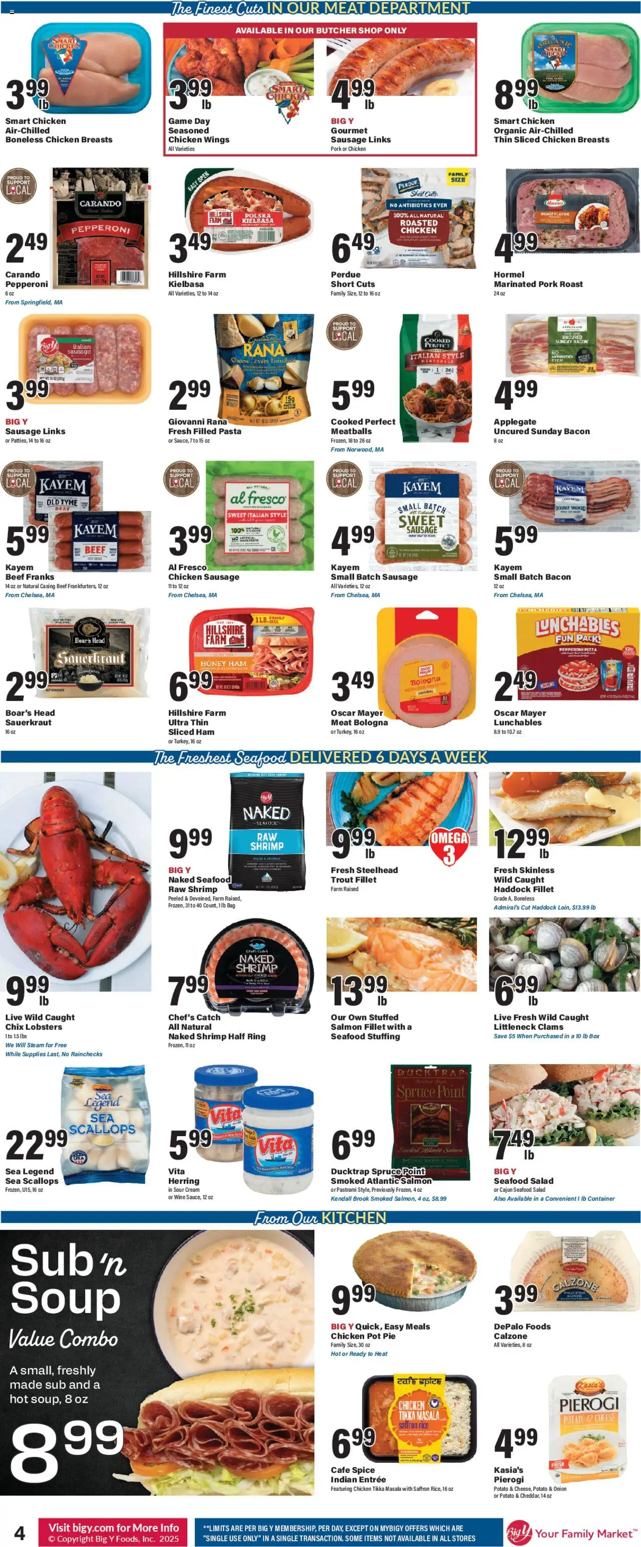 Big Y Weekly Ad - valid from 16.10.2025 | Page: 7 | Products: Wine, Rice, Pasta, Cream