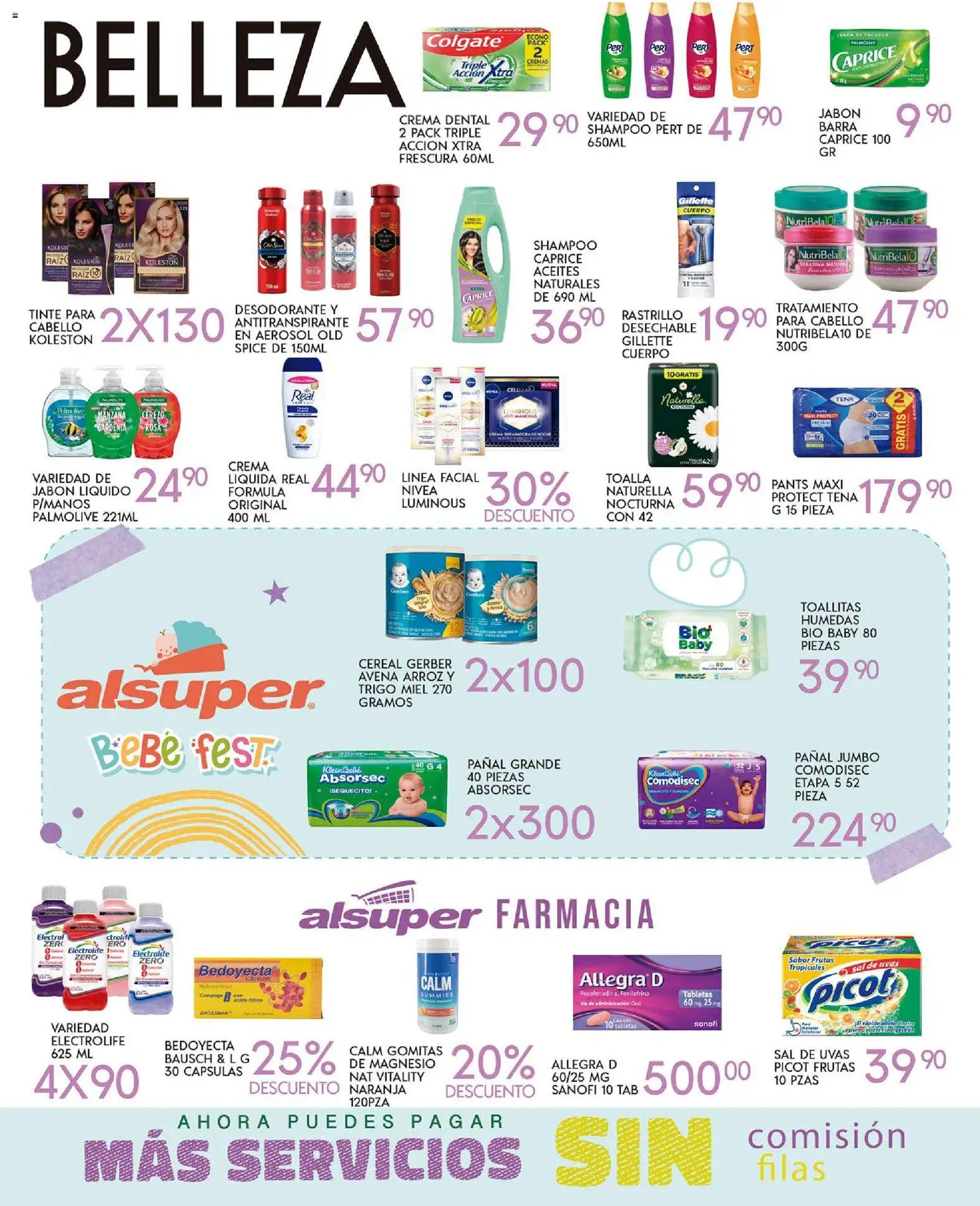 Nuevas ofertas de Alsuper válidas en toda la República Mexicana desde el 31.10.2025. ¡Encuentra las mejores ofertas en Alsuper folleto! | Página: 4 | Productos: Desodorante, Rastrillo, Toallitas húmedas, Arroz