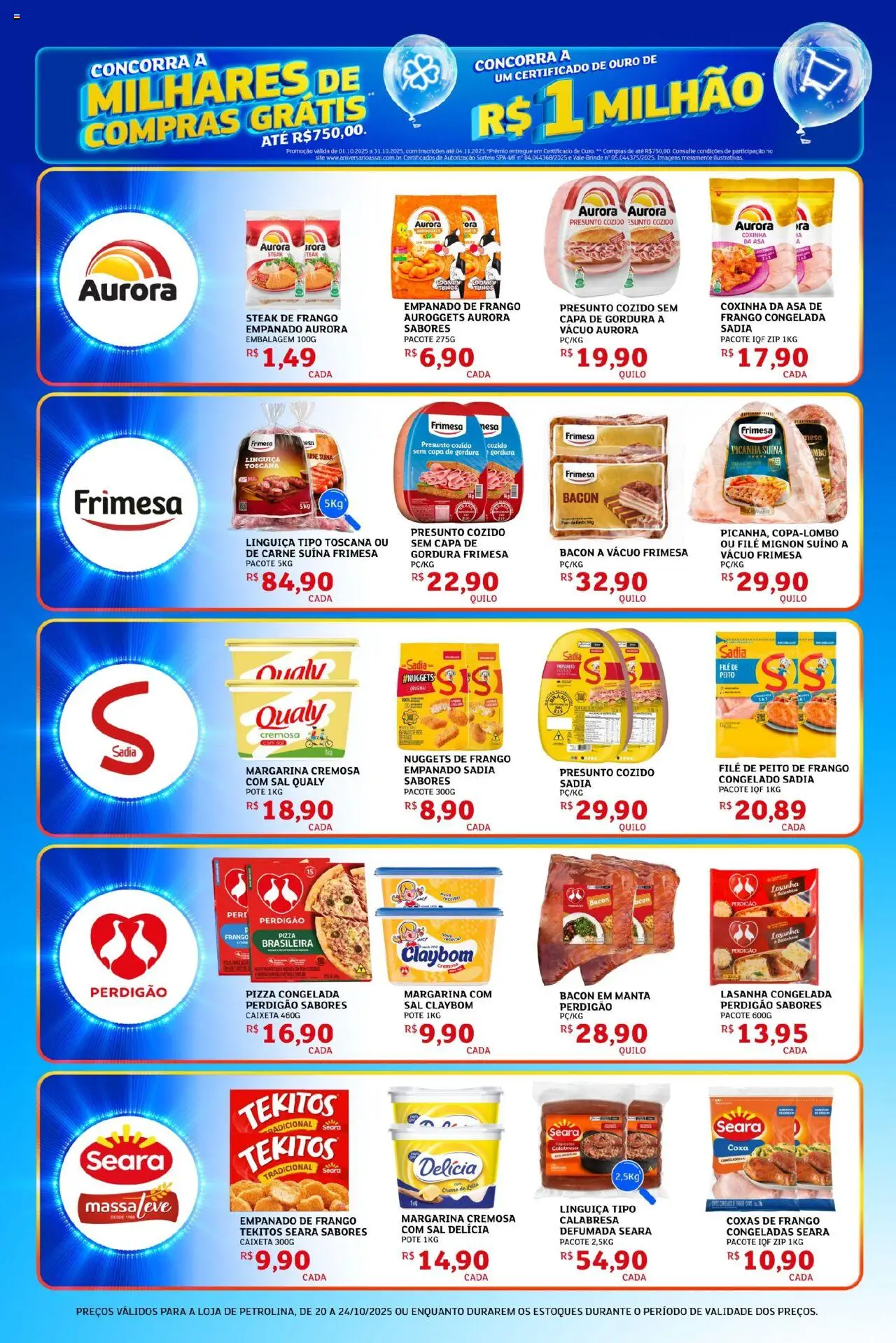 Assaí Atacadista Folheto - válido de 20.10.2025 | Página: 2 | Produtos: Mesa, Filé mignon, Sal, Frango