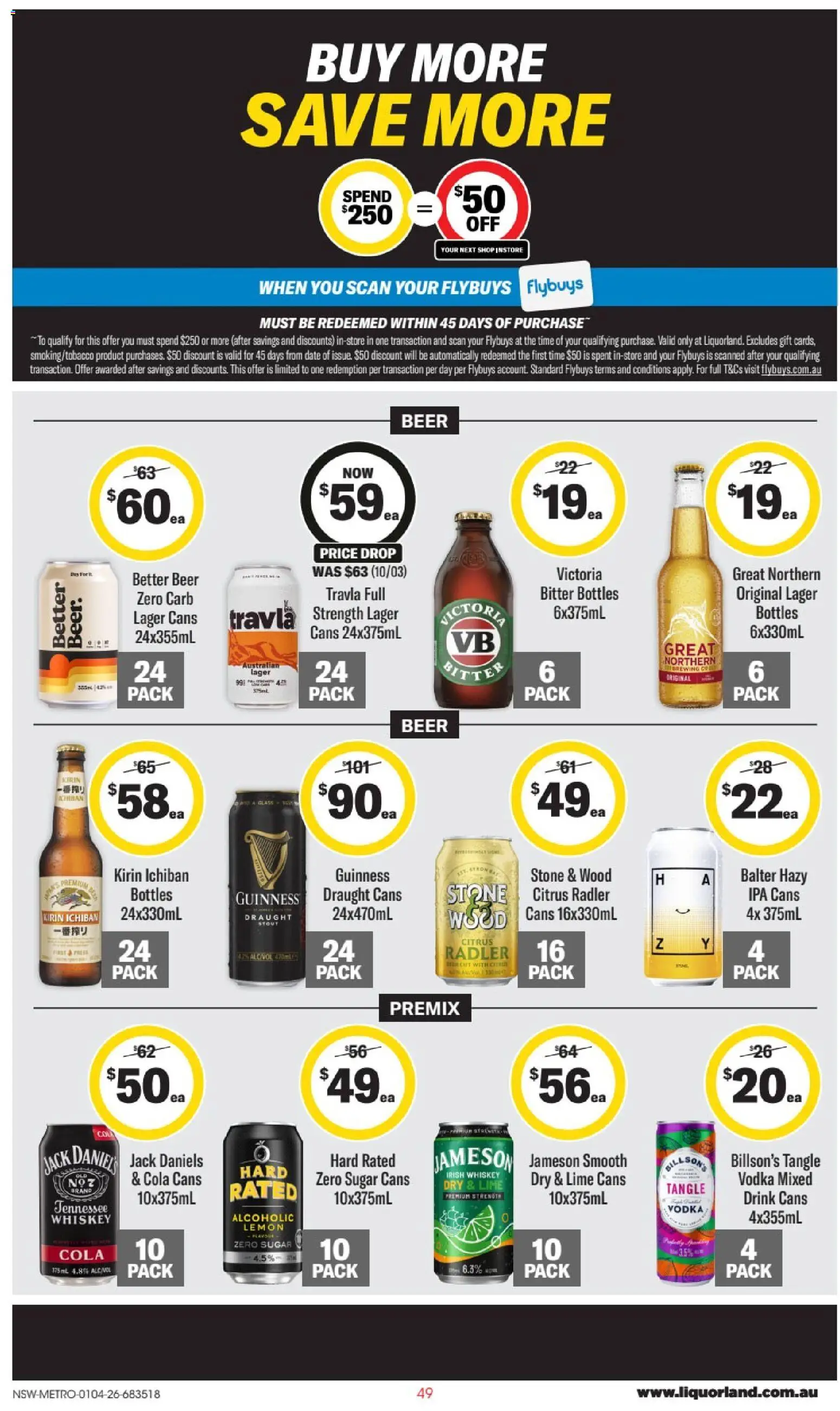 Liquorland catalogue - valid from 01.04.2026 | Page: 2 | Products: Beer, Whiskey, Wood, Lemon