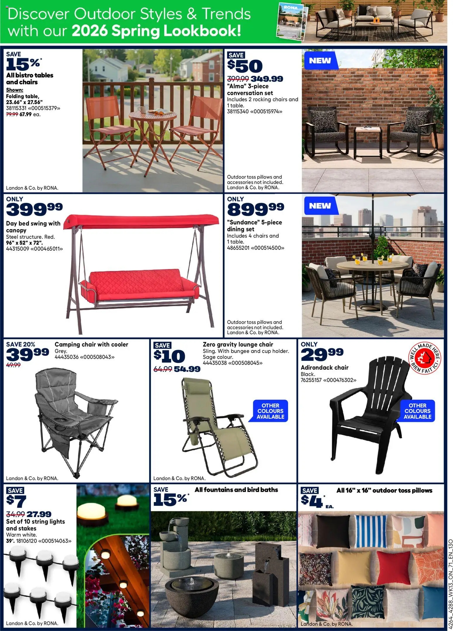 Rona flyer valid from 23.04.2026 | Page: 7 | Products: Bed, Chair