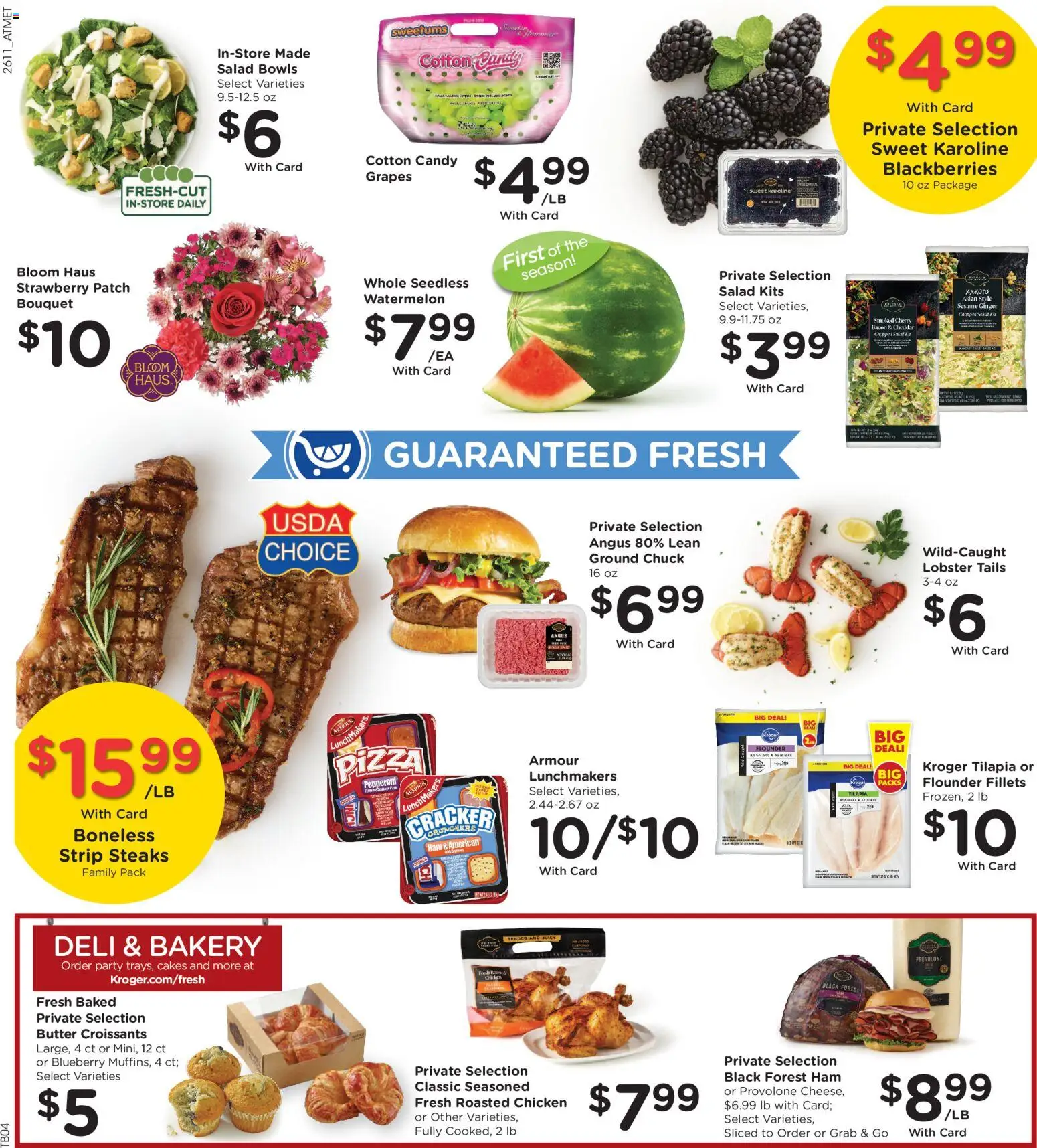 Kroger Weekly Ad - valid from 15.04.2026 | Page: 10 | Products: Bakery, Ham, Pizza, Salad