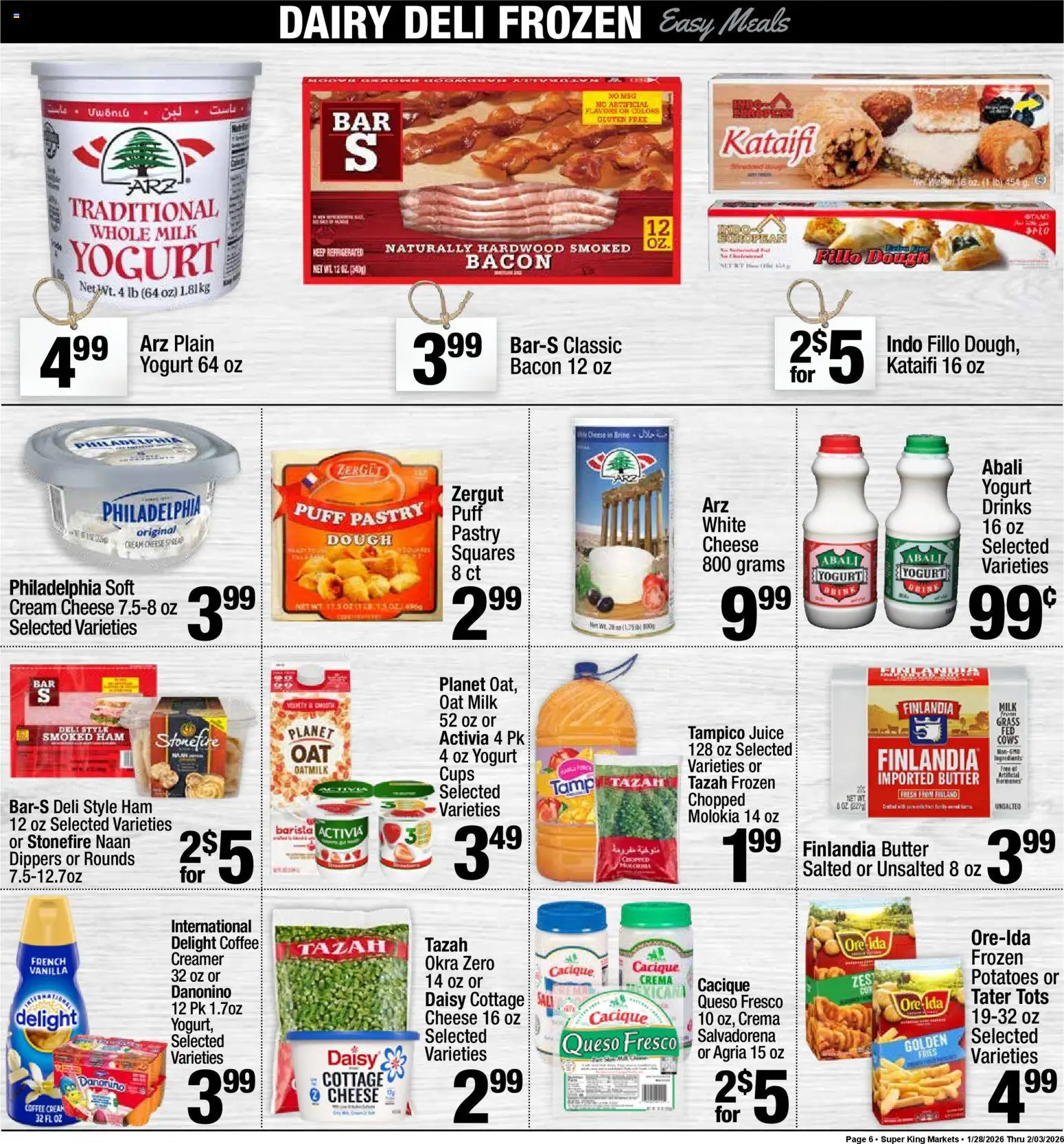 Super King - Weekly Ad - valid from 28.01.2026 | Page: 7 | Products: Cheese, Coffee, Cream, Potatoes