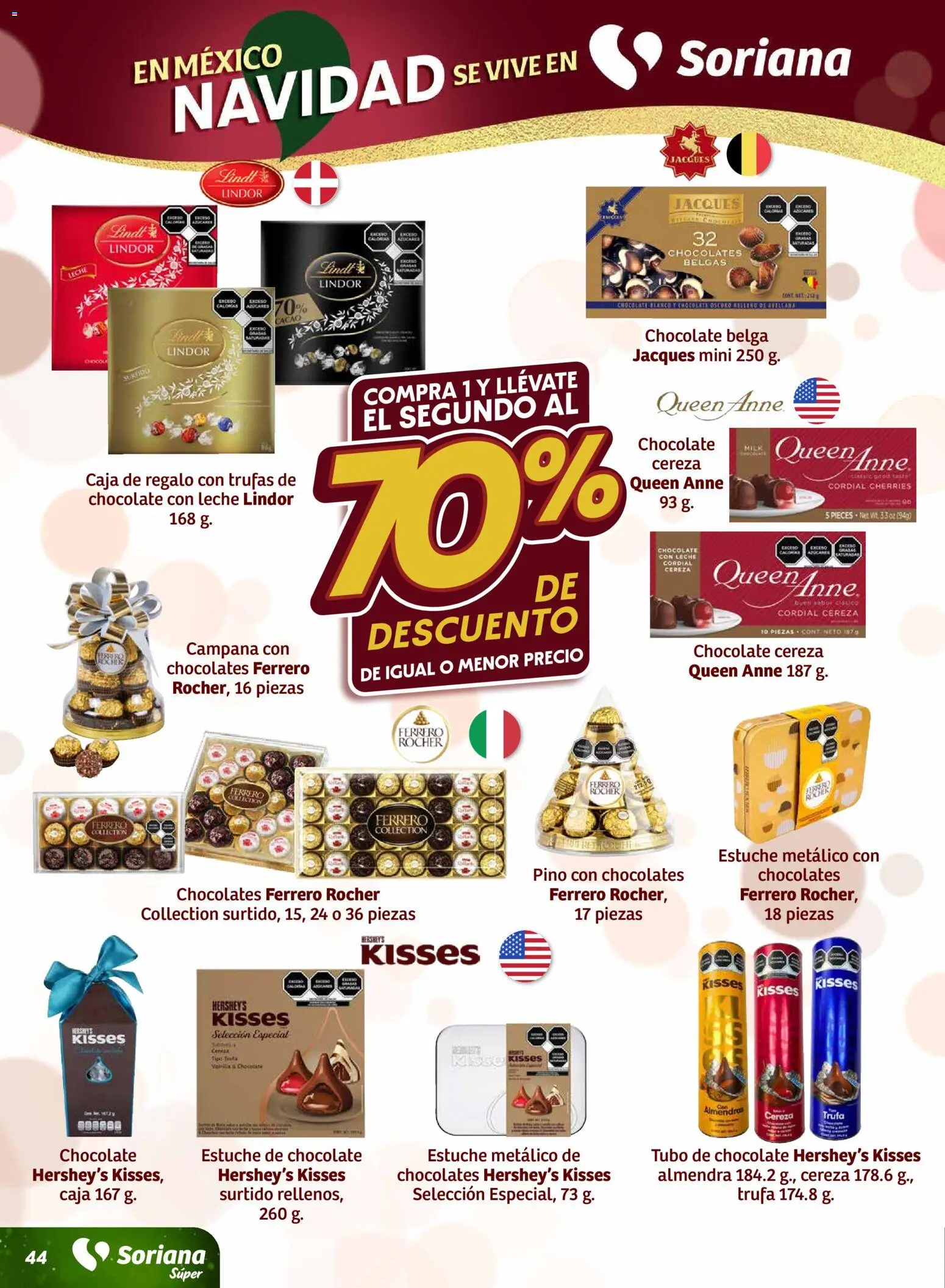 Nuevas ofertas de Soriana válidas en toda la República Mexicana desde el 27.11.2025. ¡Encuentra las mejores ofertas en Soriana - Preciazazaso Súper: Chih, Coah, Dur, NL, SLP, Tamps, Zac! | Página: 45 | Productos: Leche, Estuche, Chocolate, Almendra