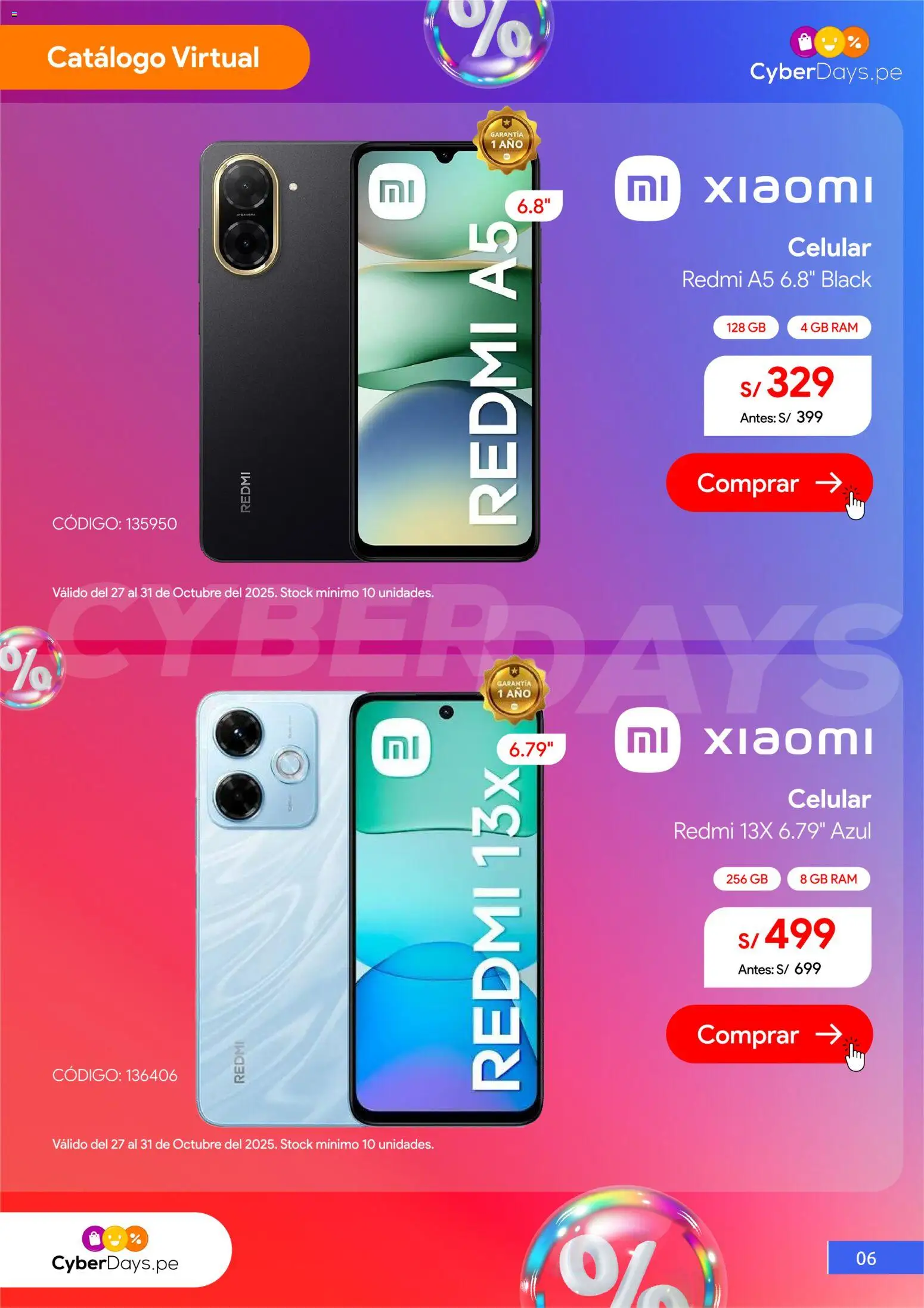 Catálogo Hiraoka válido desde 27.10.2025 | Página: 7 | Productos: Celular