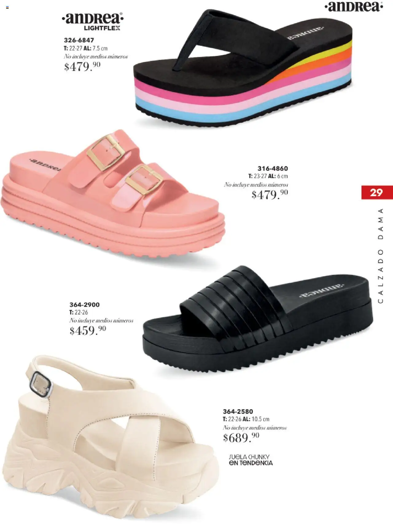 Nuevas ofertas de Andrea válidas en toda la República Mexicana desde el 17.08.2025. ¡Encuentra las mejores ofertas en Andrea - Catálogo Tropical Otoño / Invierno! | Página: 29