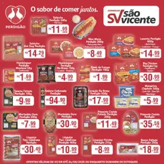Supermercados São Vicente - Ofertas Perdigão - Pré-Visualização do folheto da loja Supermercados São Vicente, válido de 07.08.2025