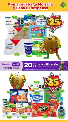 Nuevas ofertas de Bodega Aurrerá válidas en toda la República Mexicana desde el 31.07.2025. ¡Encuentra las mejores ofertas en Bodega Aurrerá - Folleto Aquí si te Alcanza Morralla ! | Página: 6 | Productos: Pollo, Crema de leche, Crema, Jamón