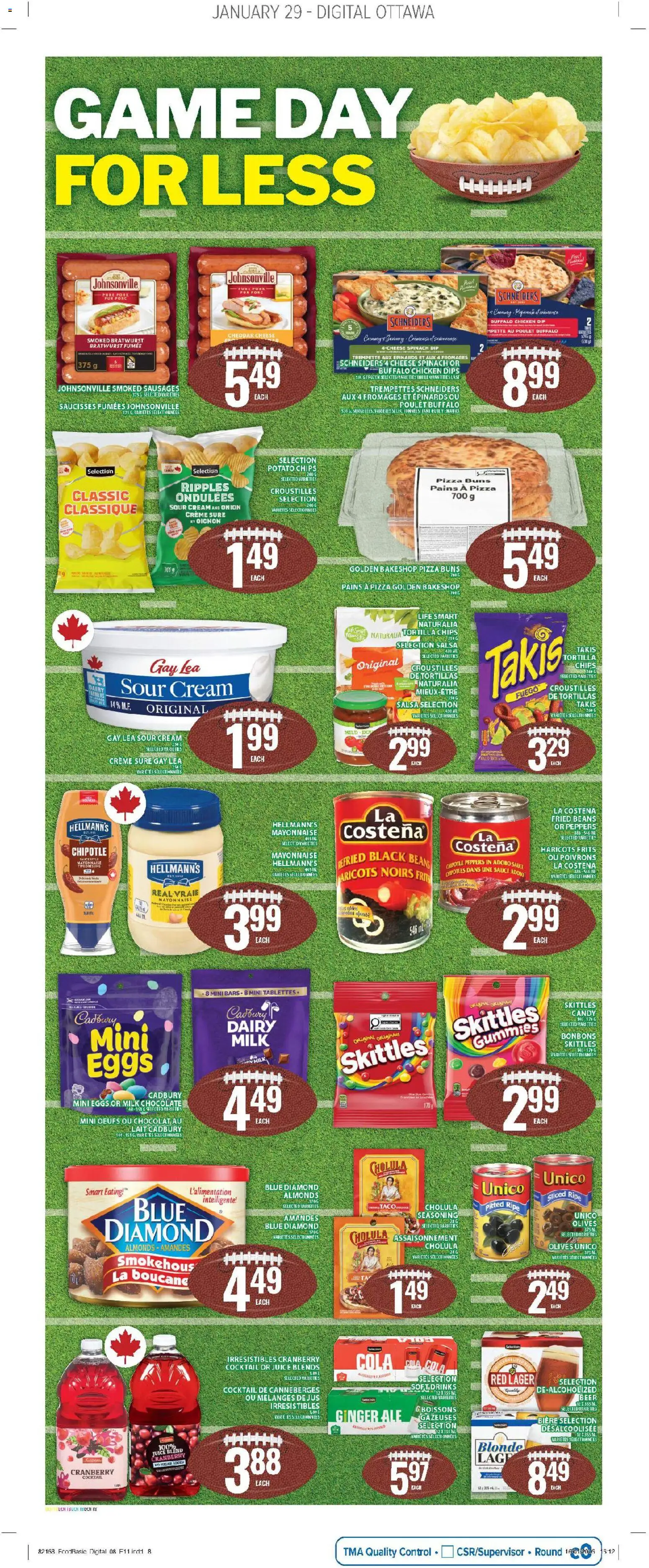 Food Basics flyer valid from 29.01.2026 | Page: 16 | Products: Game, Chocolate, Pizza, Chicken