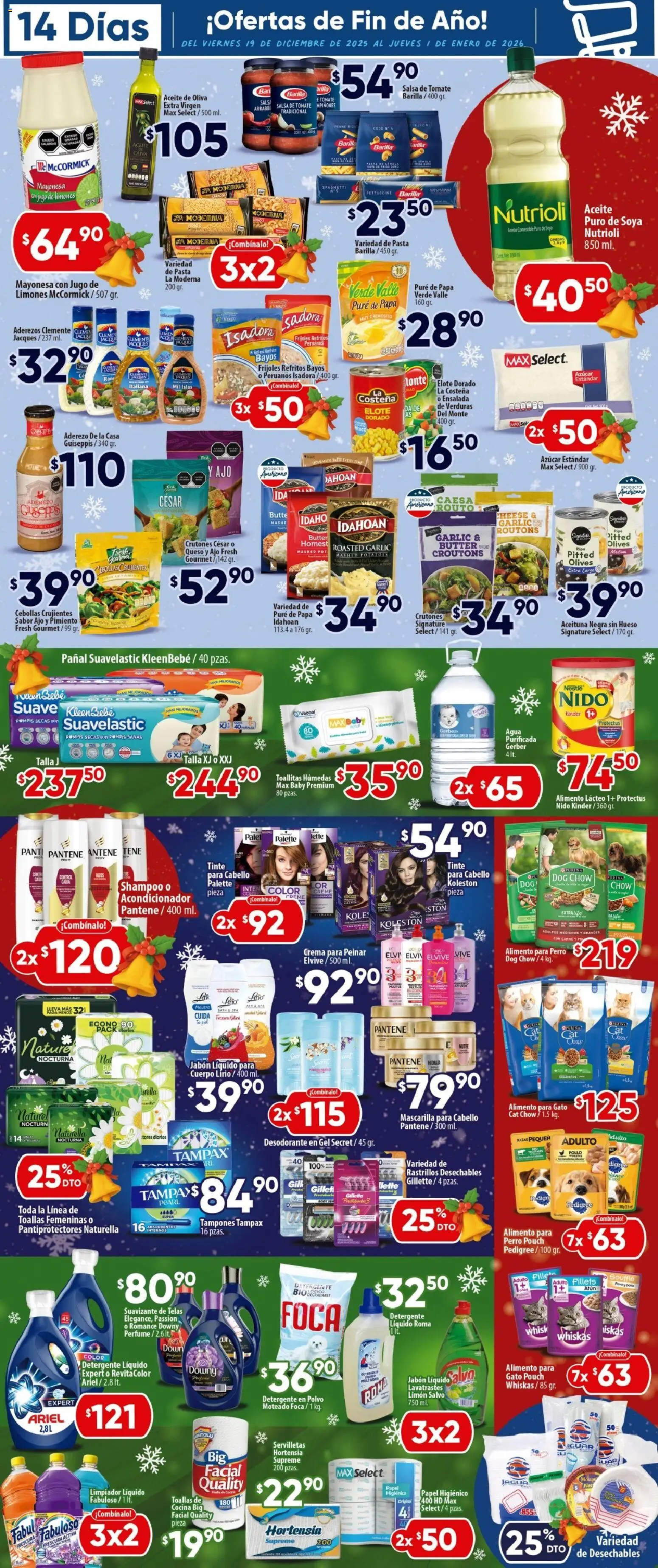 Nuevas ofertas de Calimax válidas en toda la República Mexicana desde el 19.12.2025. ¡Encuentra las mejores ofertas en Calimax folleto Ensenada! | Página: 5 | Productos: Mayonesa, Limón, Aceite, Acondicionador